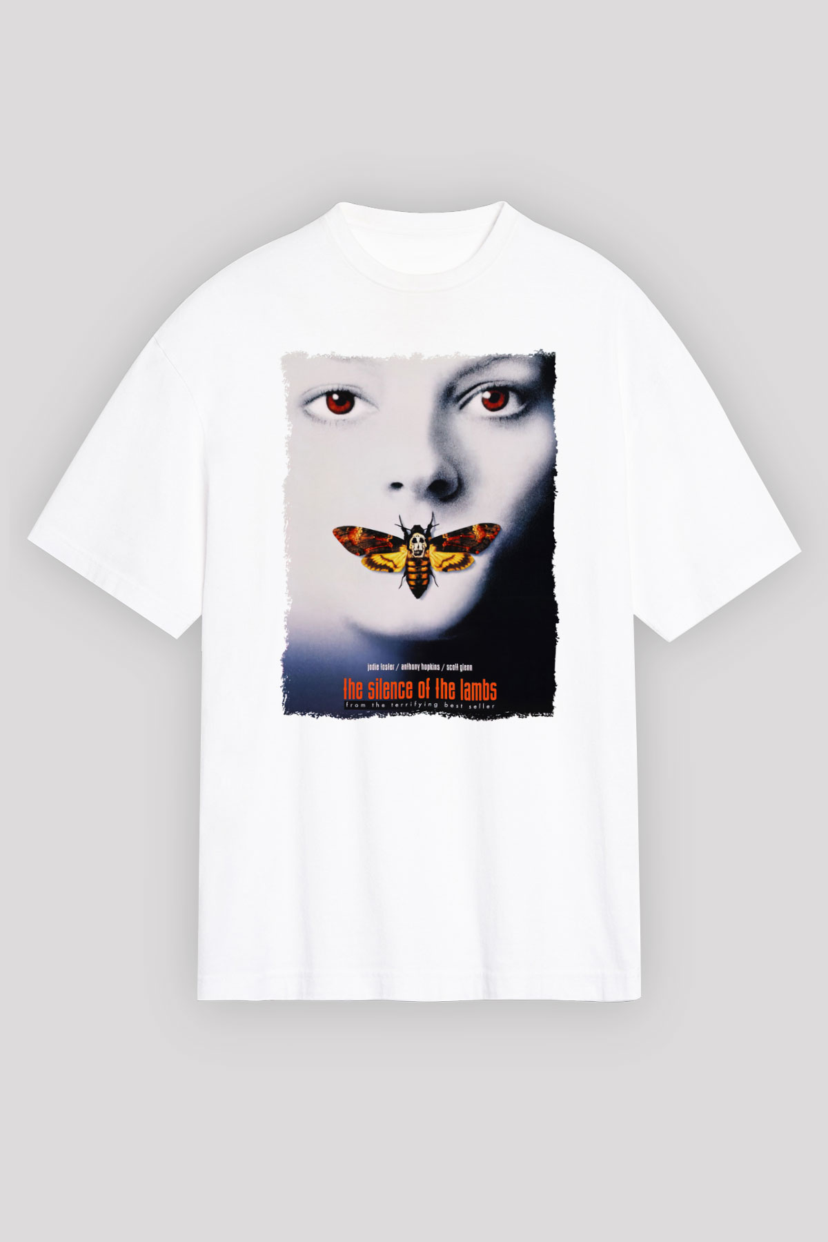Silence of the Lambs Beyaz Unisex Tişört T-Shirt
