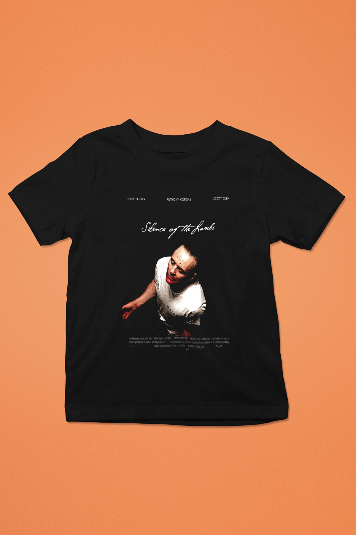 Silence of the Lambs Siyah Unisex Çocuk Tişört