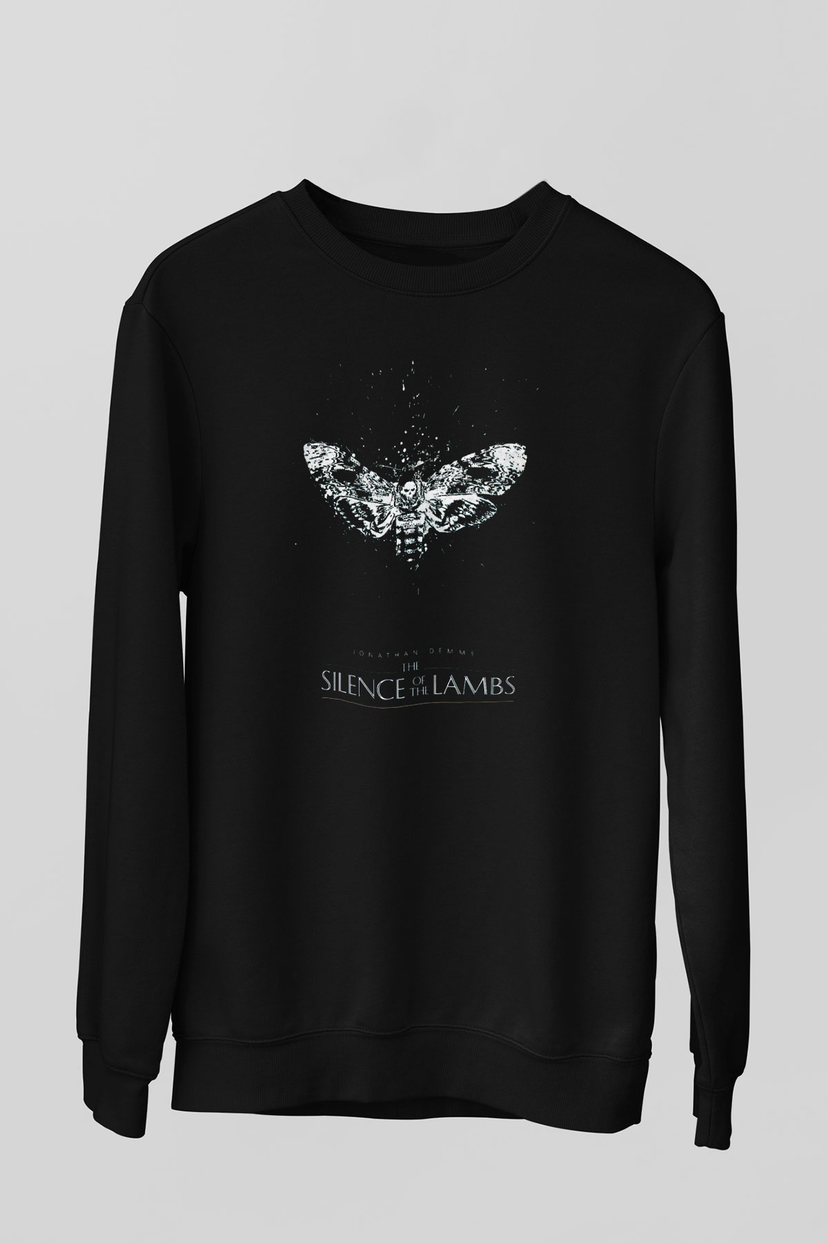 Silence of the Lambs Siyah Unisex Sweatshirt