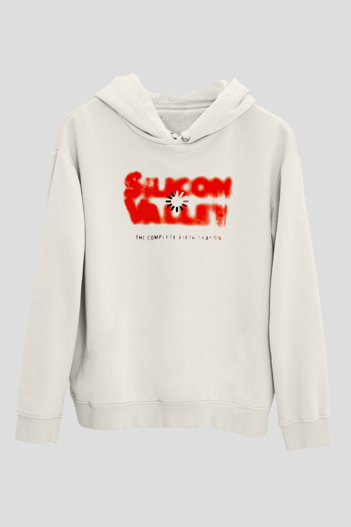 Silicon Valley Beyaz Unisex Hoodie