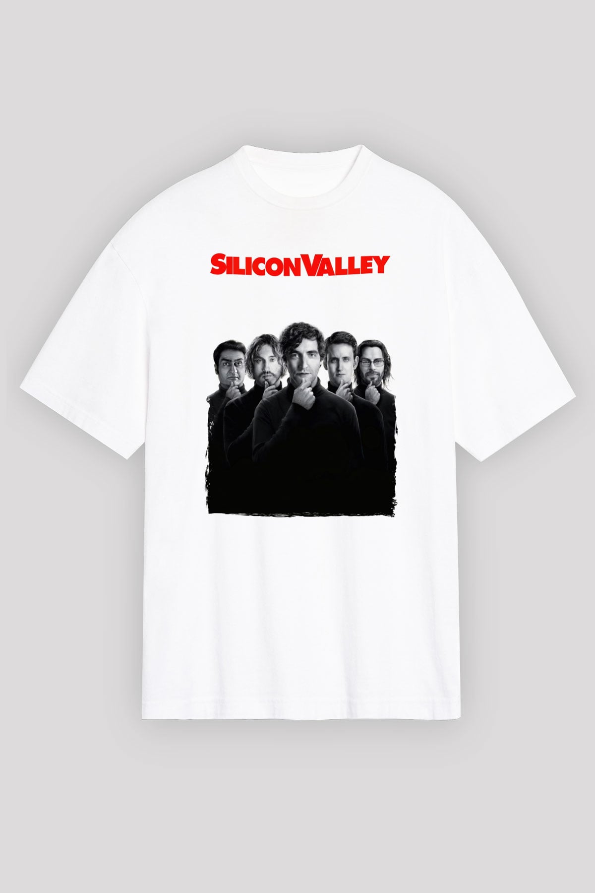 Silicon Valley Beyaz Unisex Tişört T-Shirt