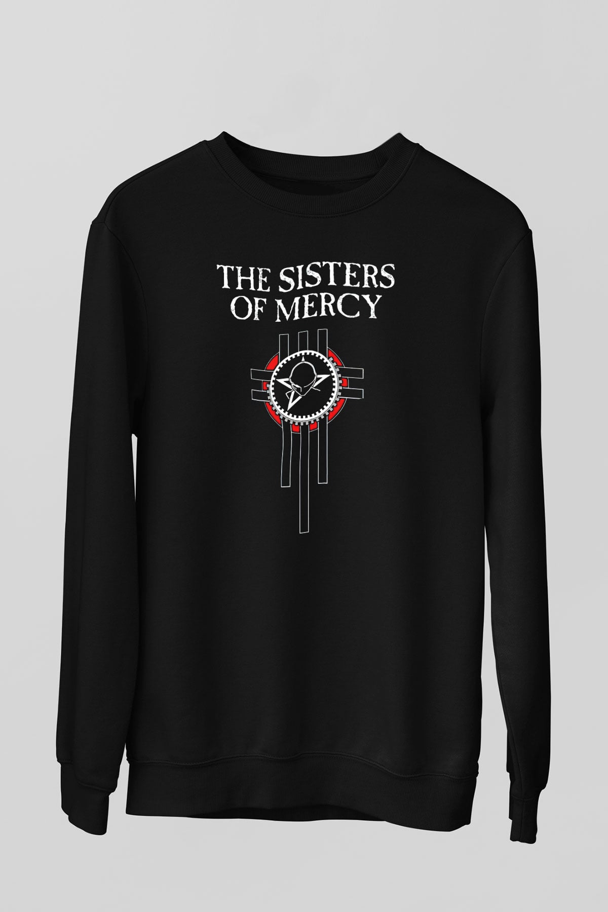 Sisters Of Mercy Baskılı Unisex Siyah Sweatshirt