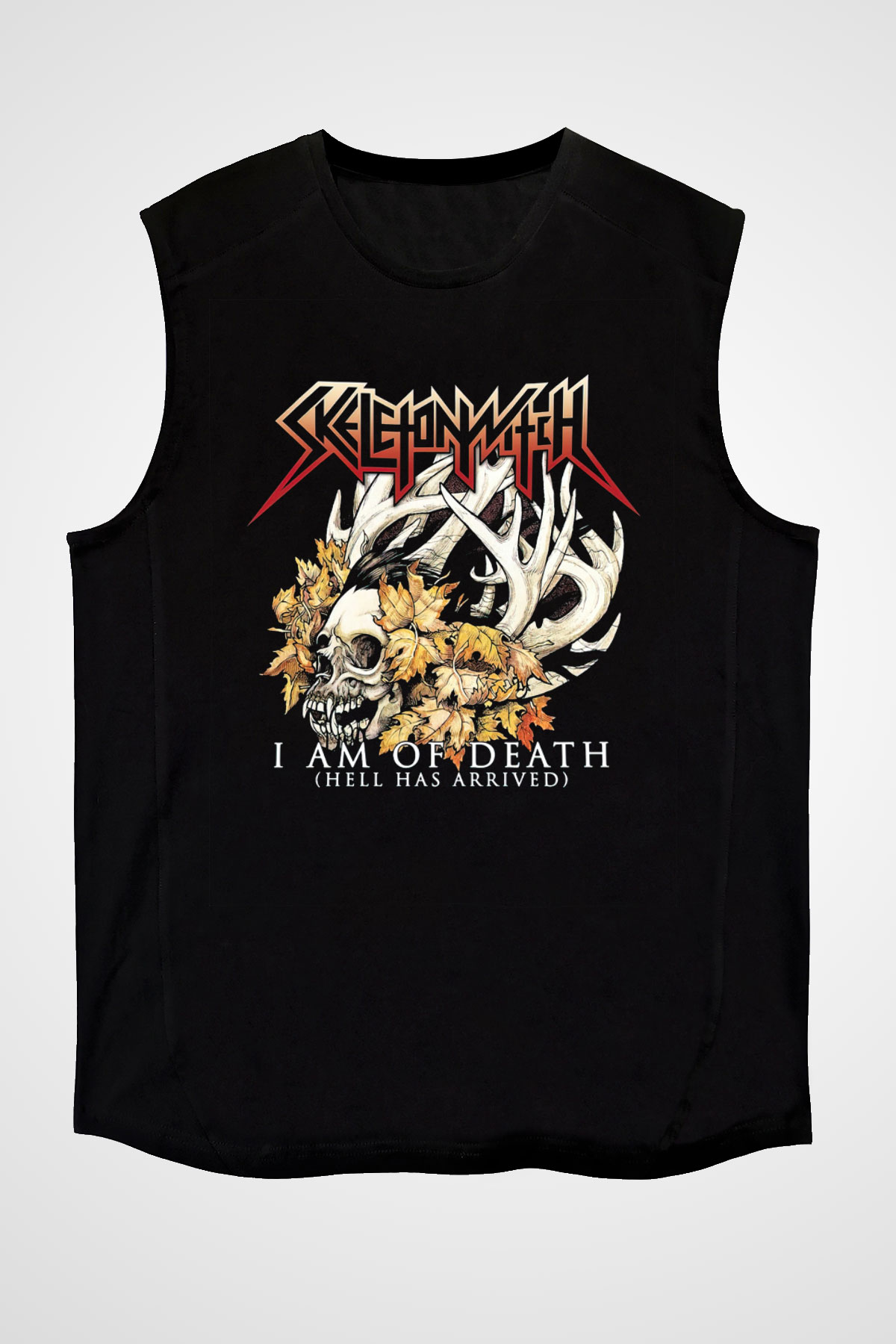 Skeletonwitch Siyah Unisex Kolsuz Tişört