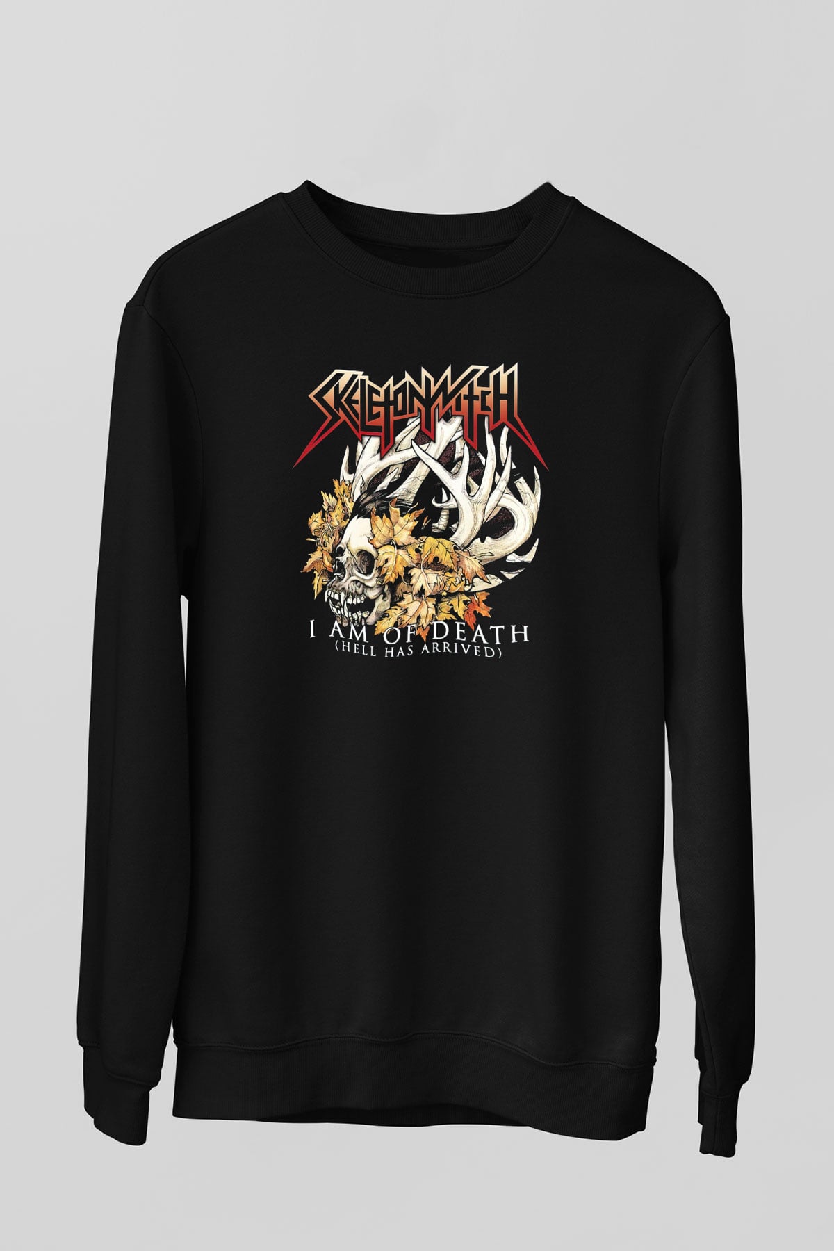 Skeletonwitch Siyah Unisex Sweatshirt