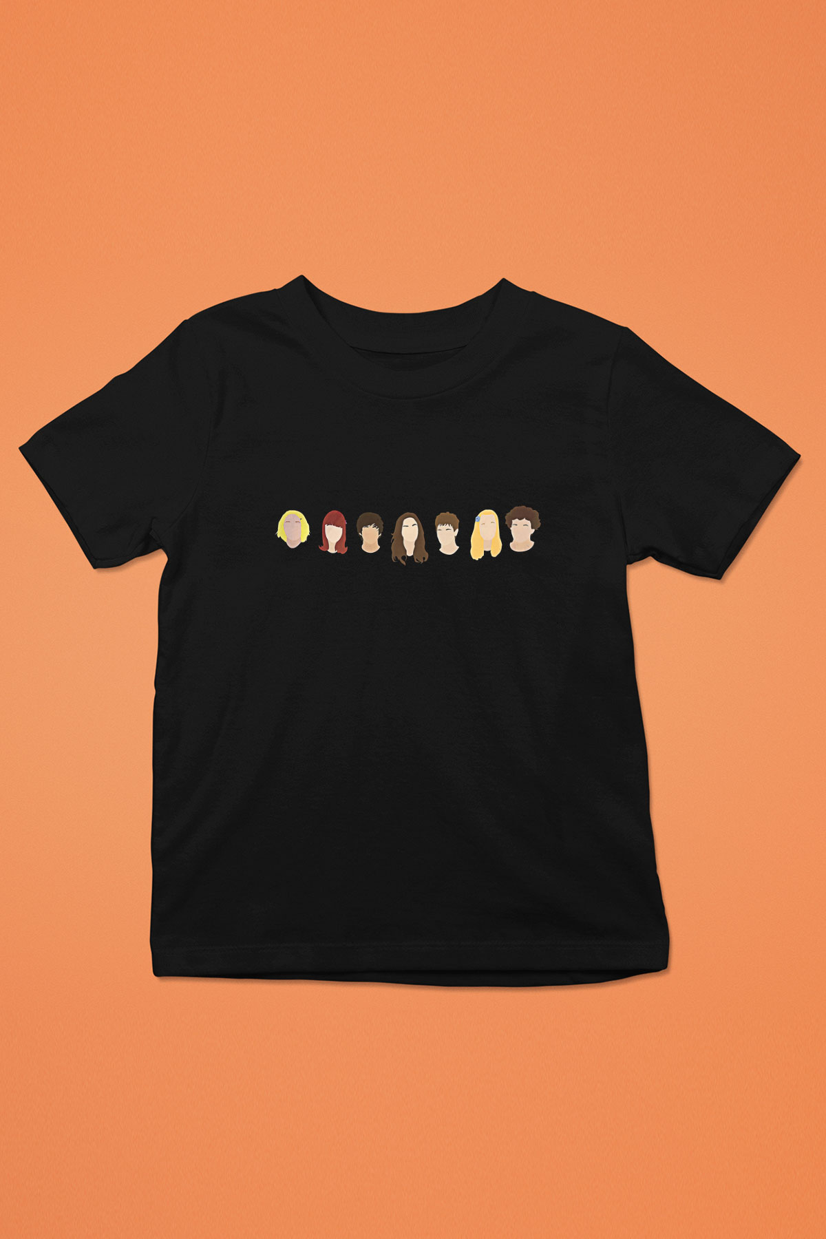 Skins Baskılı Unisex Siyah Çocuk Tişört - Tshirt