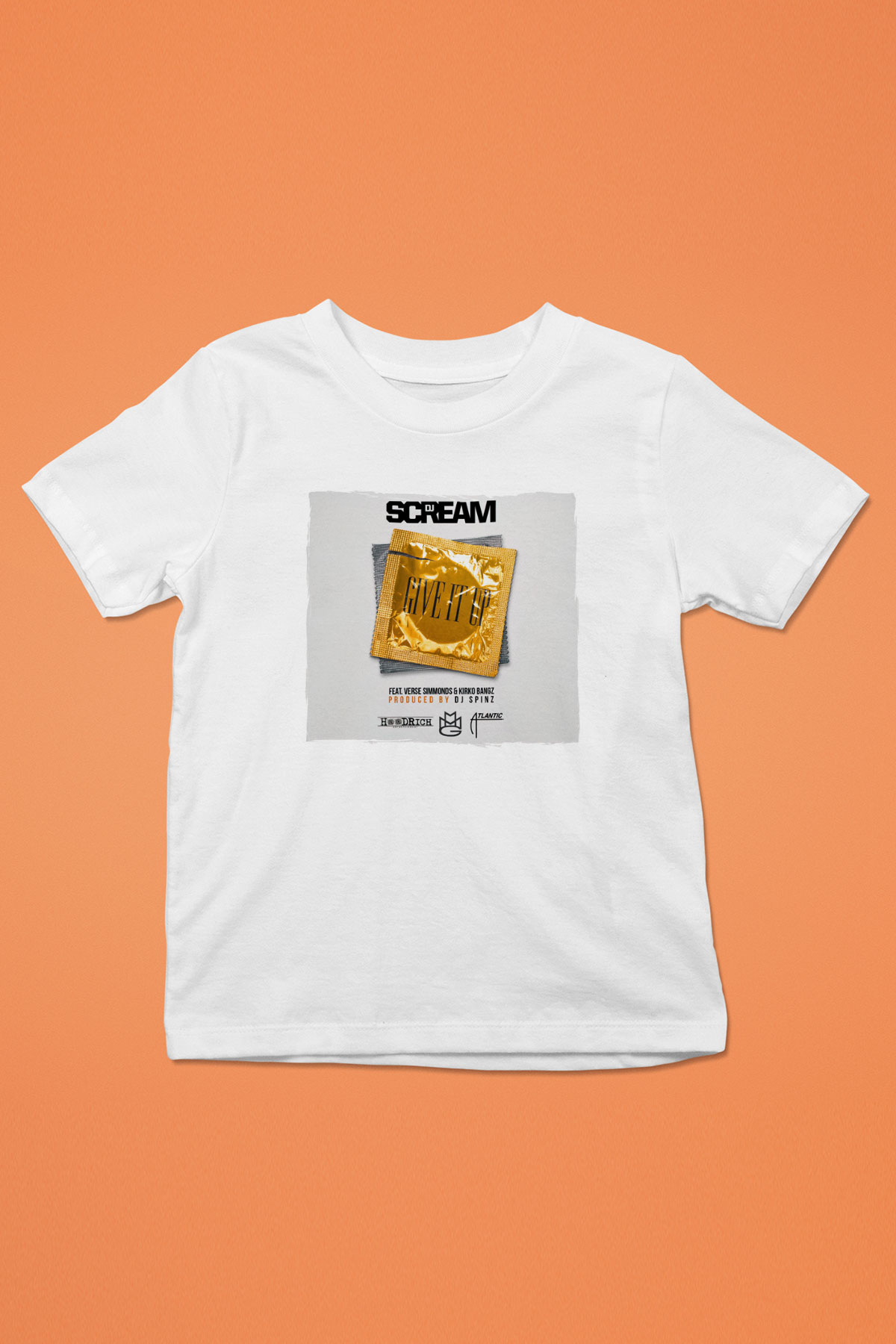 Skream Beyaz Unisex Çocuk Tişört