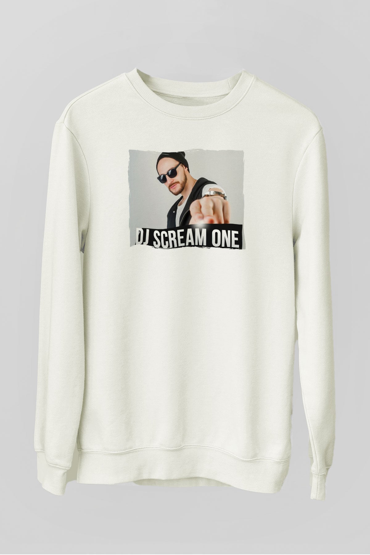 Skream Beyaz Unisex Sweatshirt