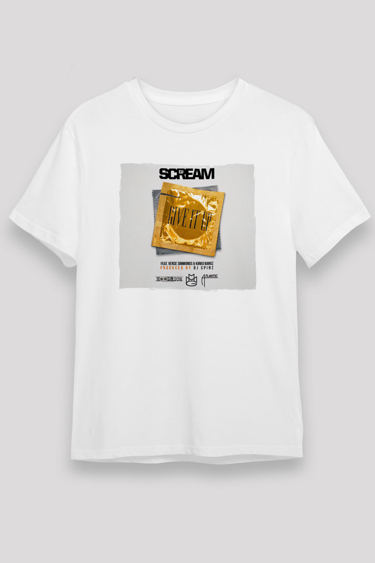 Skream Beyaz Unisex Tişört T-Shirt - TişörtFabrikası