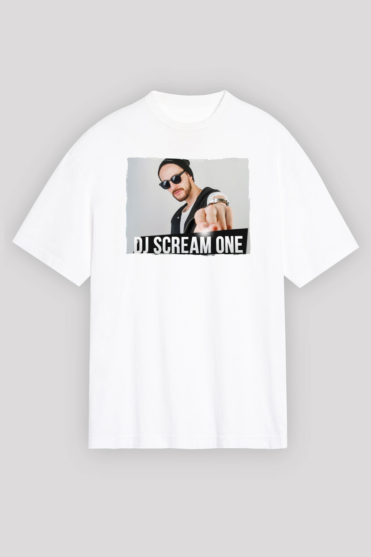 Skream Beyaz Unisex Tişört T-Shirt - TişörtFabrikası