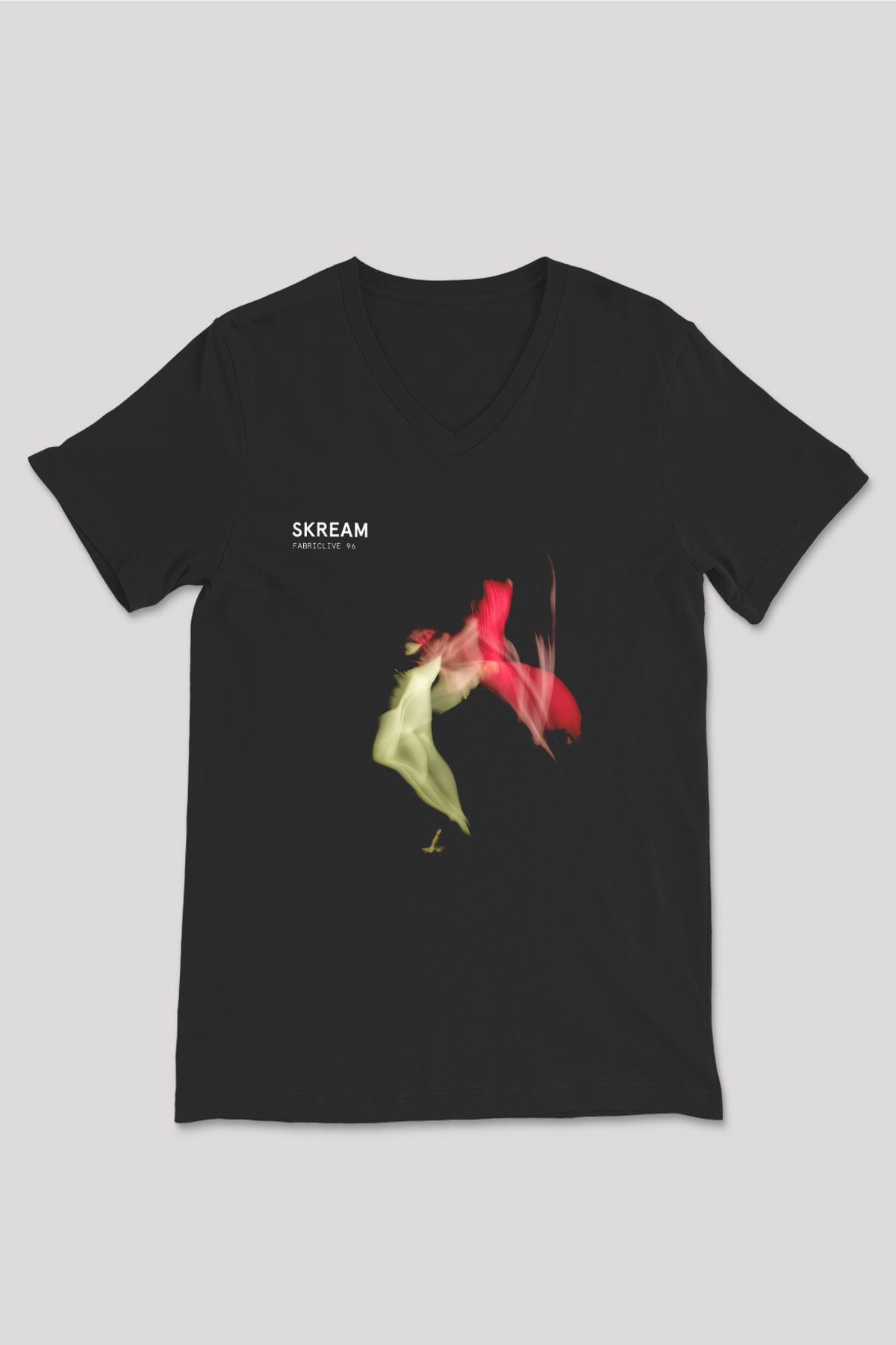 Skream Beyaz Unisex V Yaka Tişört
