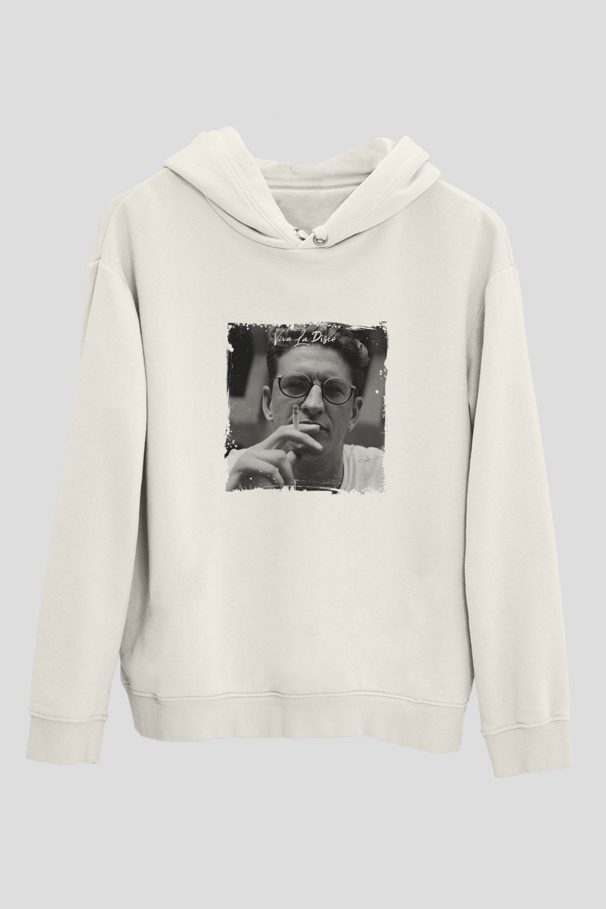 SkreamBaskılı Beyaz Hoodie