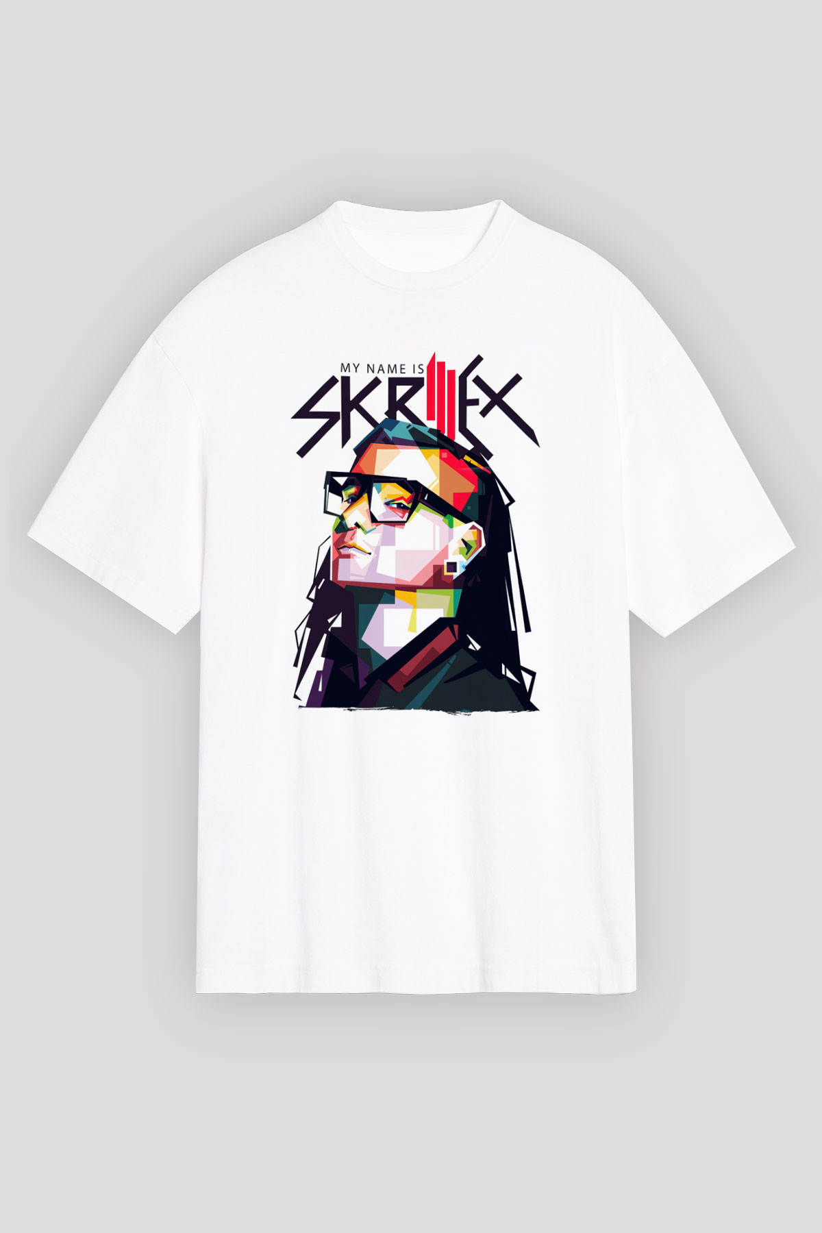 Skrillex Beyaz Unisex Tişört T-Shirt - TişörtFabrikası