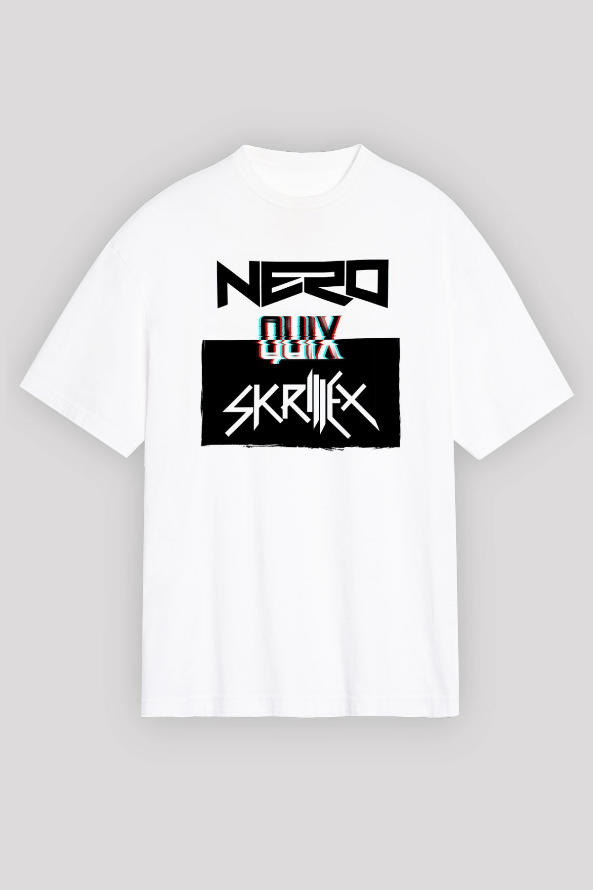 Skrillex Beyaz Unisex Tişört T-Shirt - TişörtFabrikası