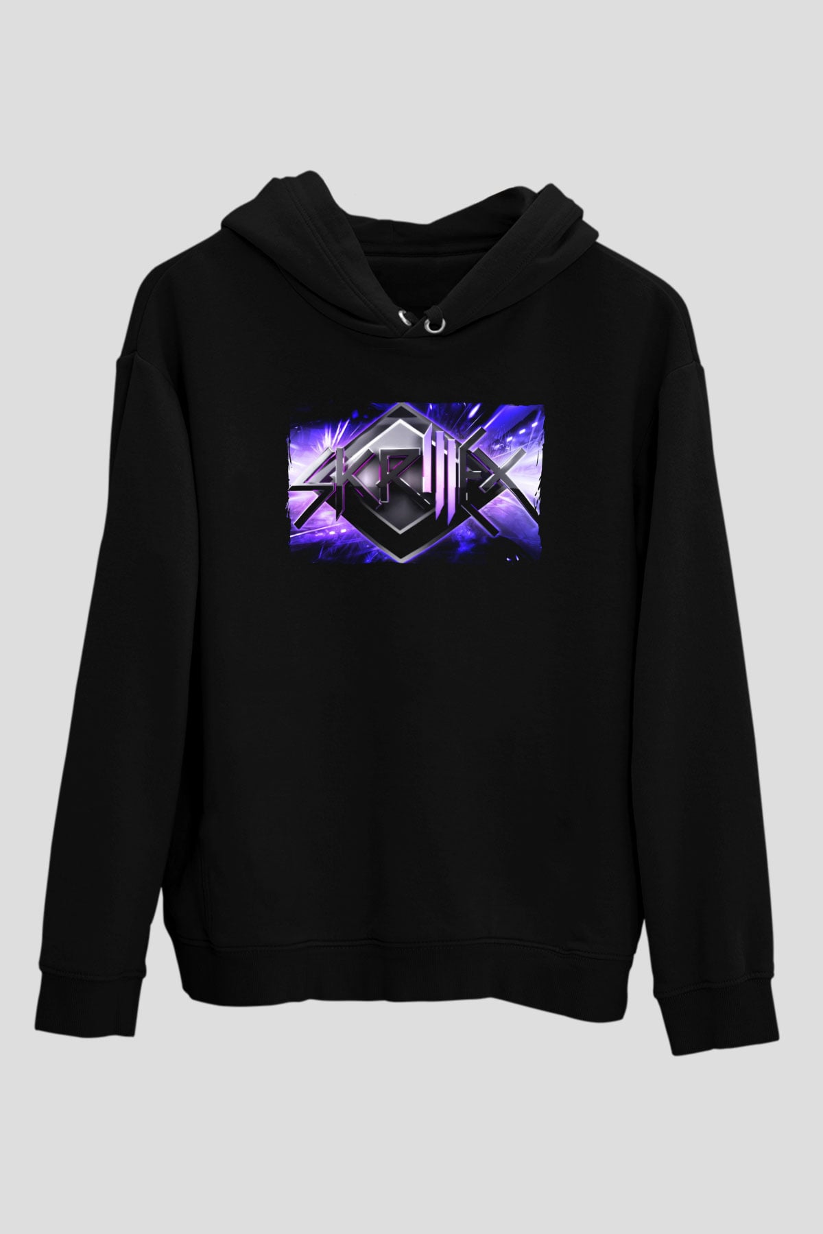 Skrillex Siyah Unisex Kapüşonlu Sweatshirt