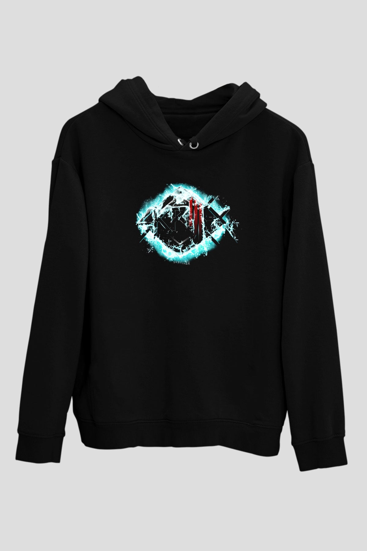 Skrillex Siyah Unisex Kapüşonlu Sweatshirt