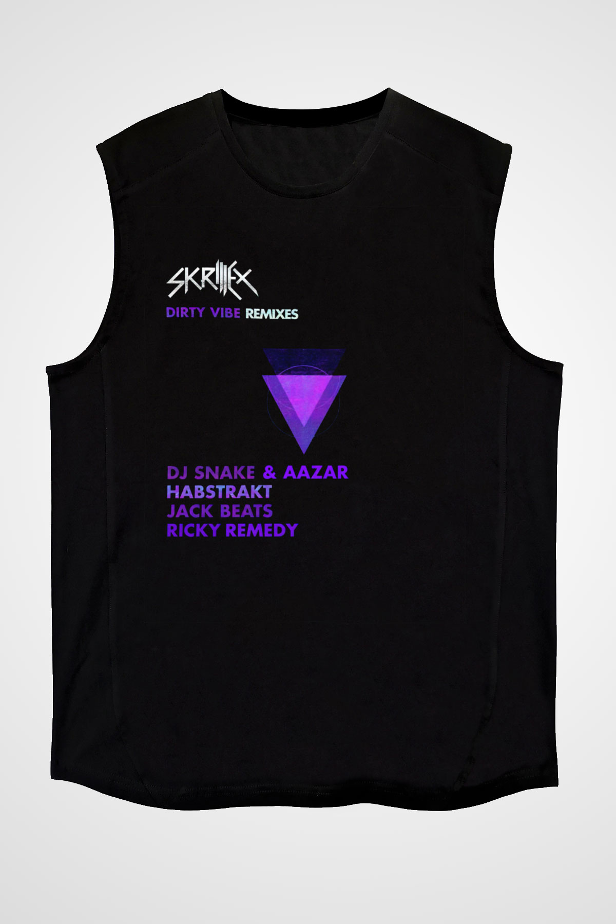 Skrillex Siyah Unisex Kolsuz Tişört