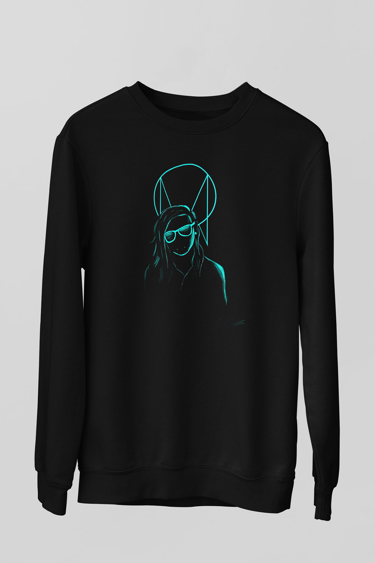 Skrillex Siyah Unisex Sweatshirt