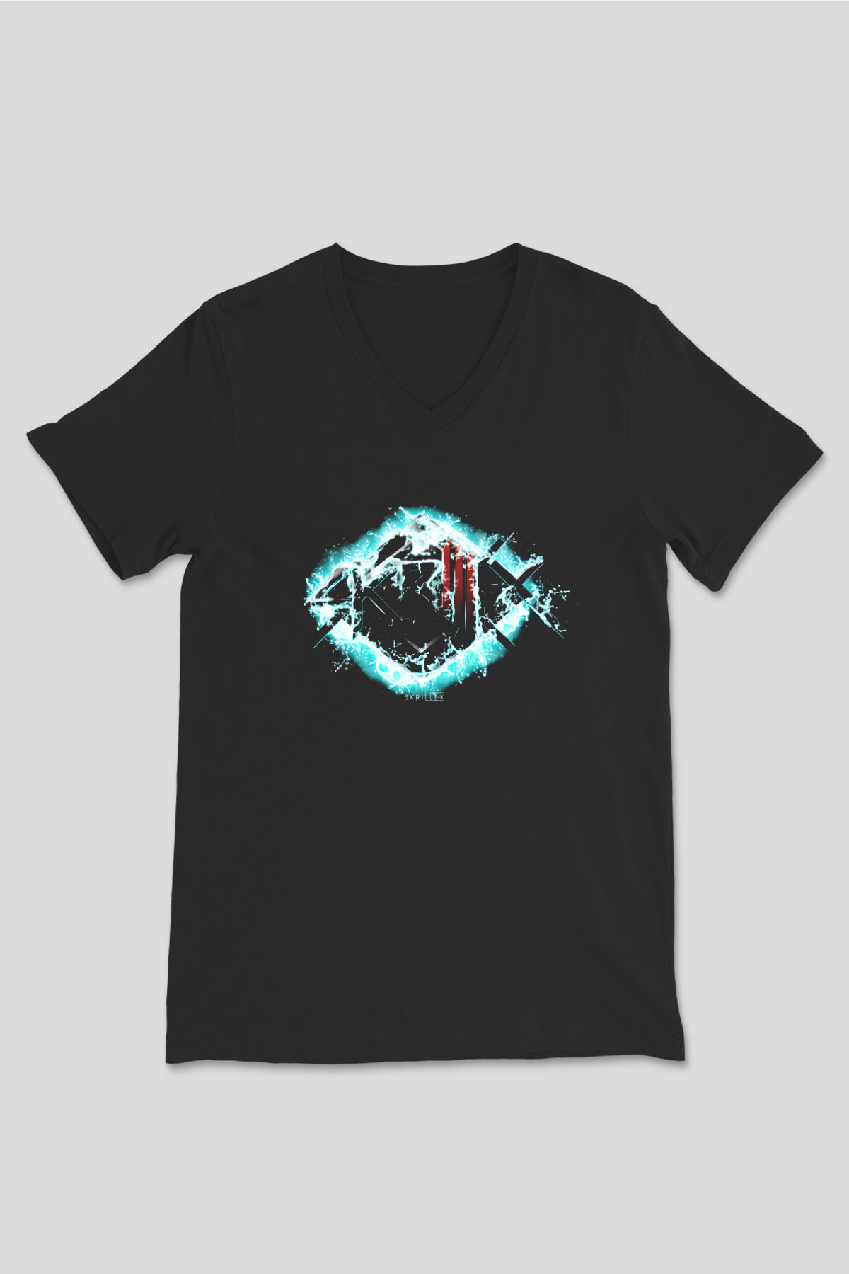 Skrillex Siyah Unisex V Yaka Tişört