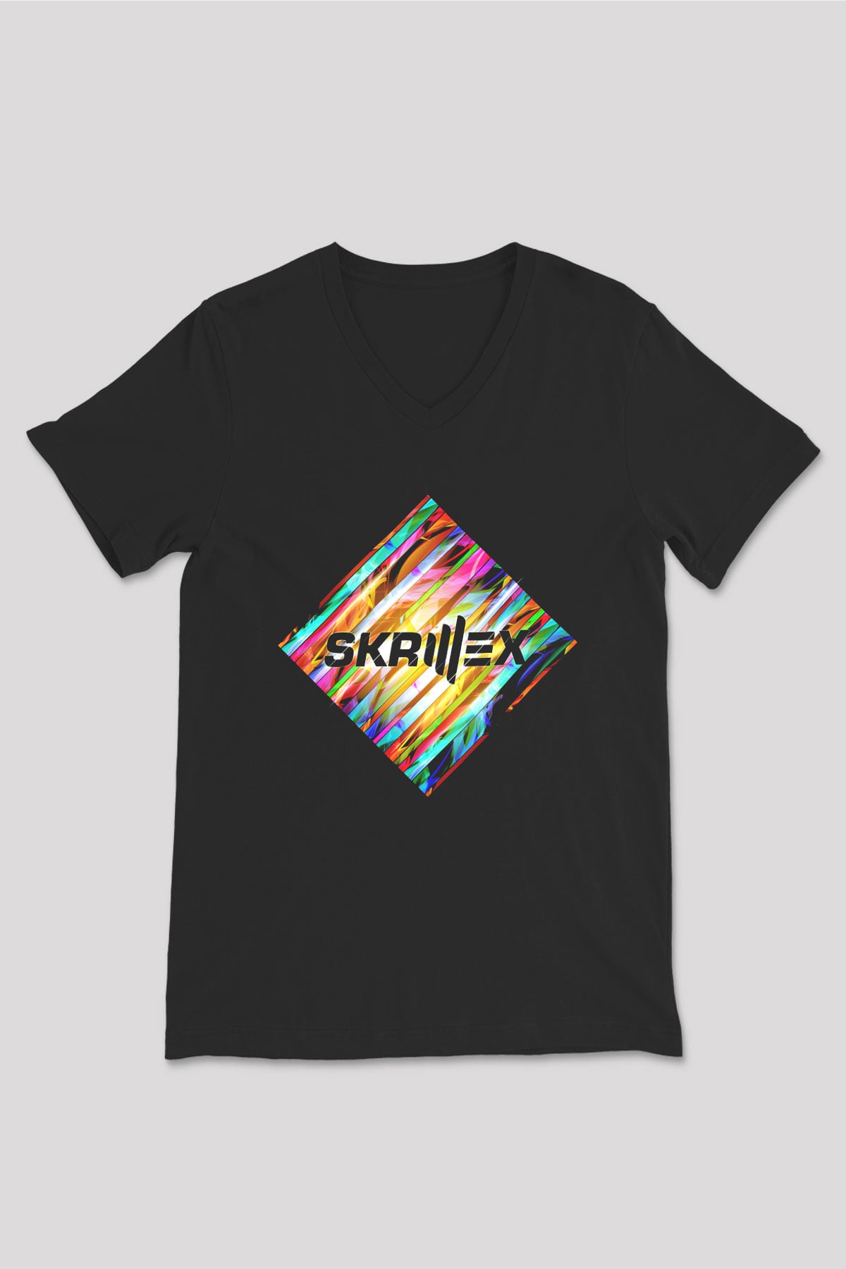 Skrillex Siyah Unisex V Yaka Tişört