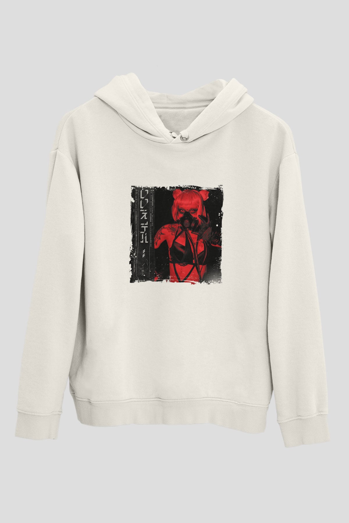 SkrillexBaskılı Beyaz Hoodie