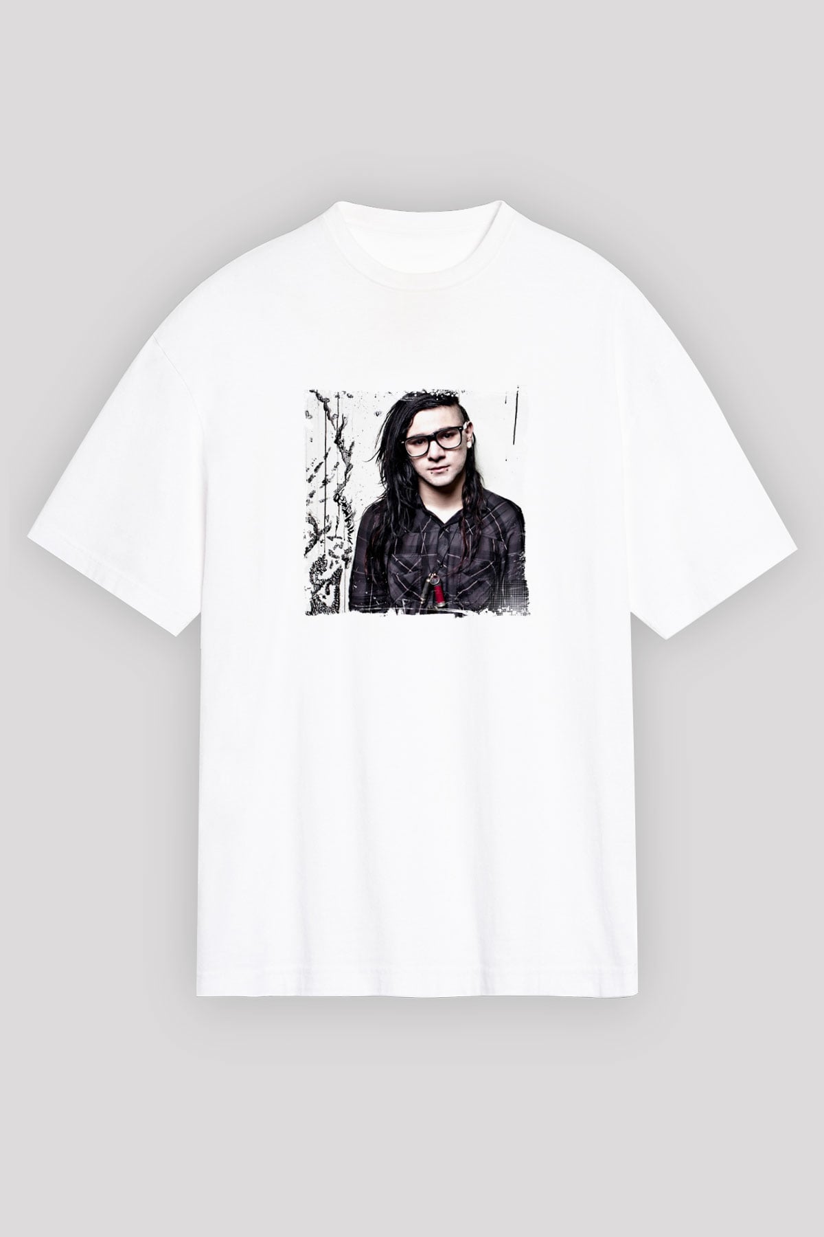 SkrillexBaskılı Beyaz Tişört