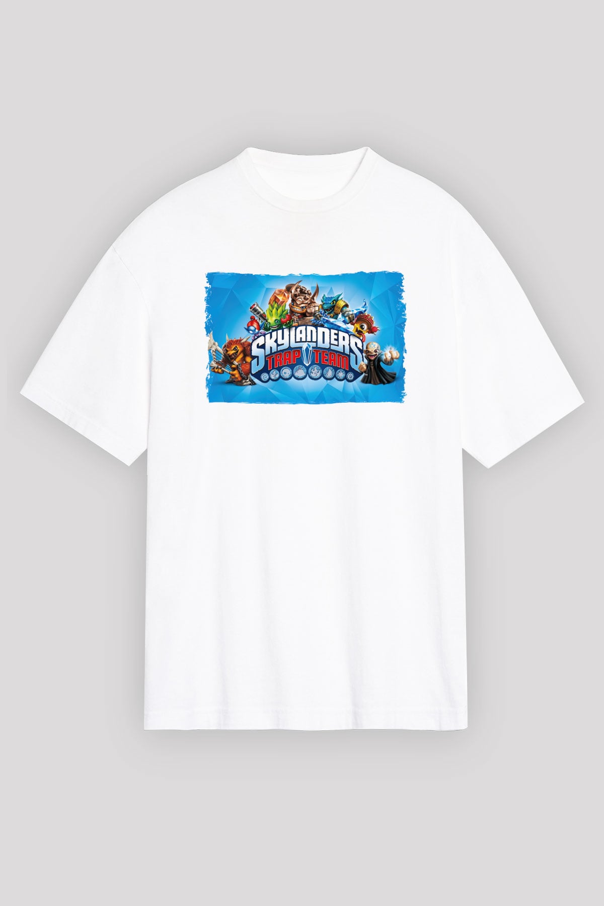 Skylanders Beyaz Unisex Tişört T-Shirt