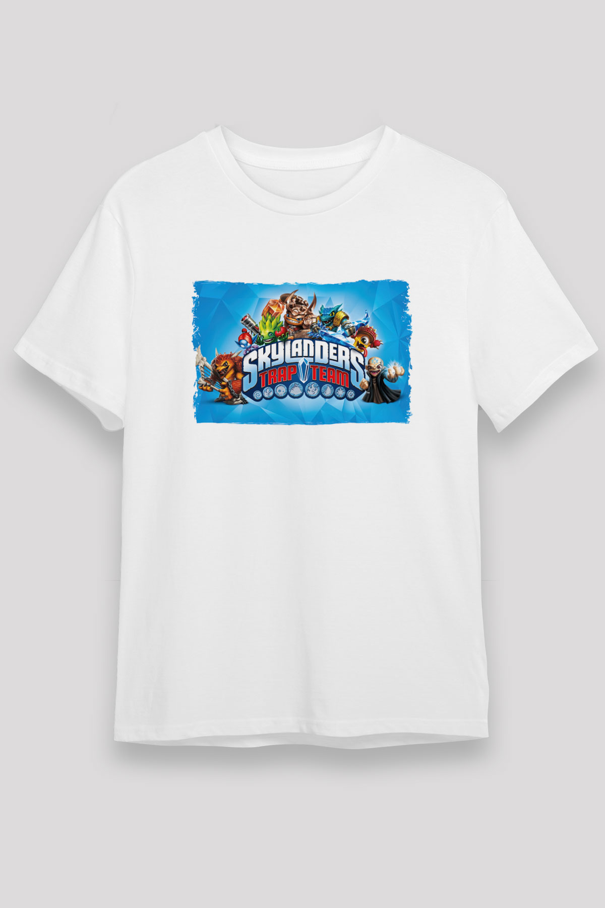 Skylanders Beyaz Unisex Tişört T-Shirt