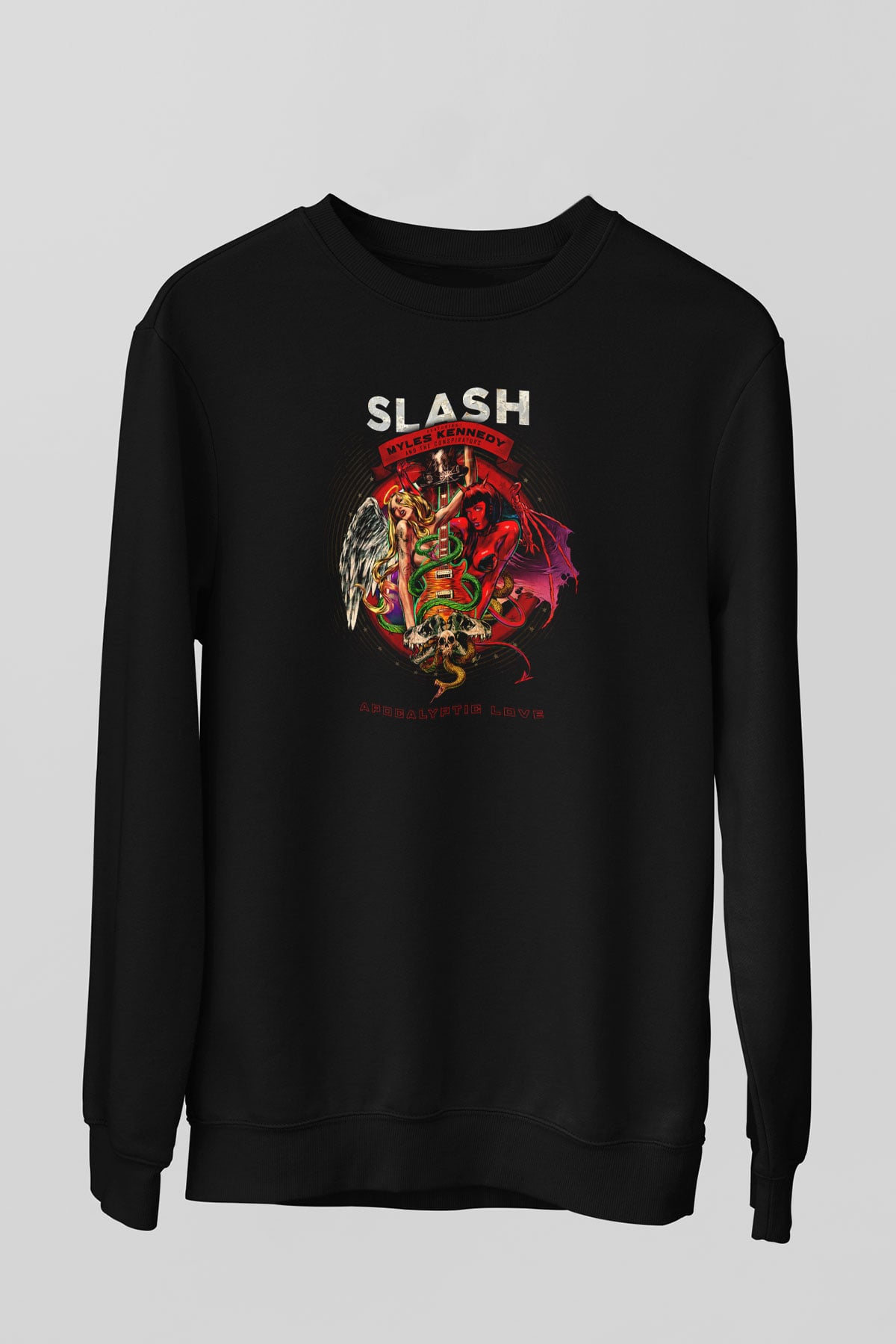 Slash Siyah Unisex Sweatshirt