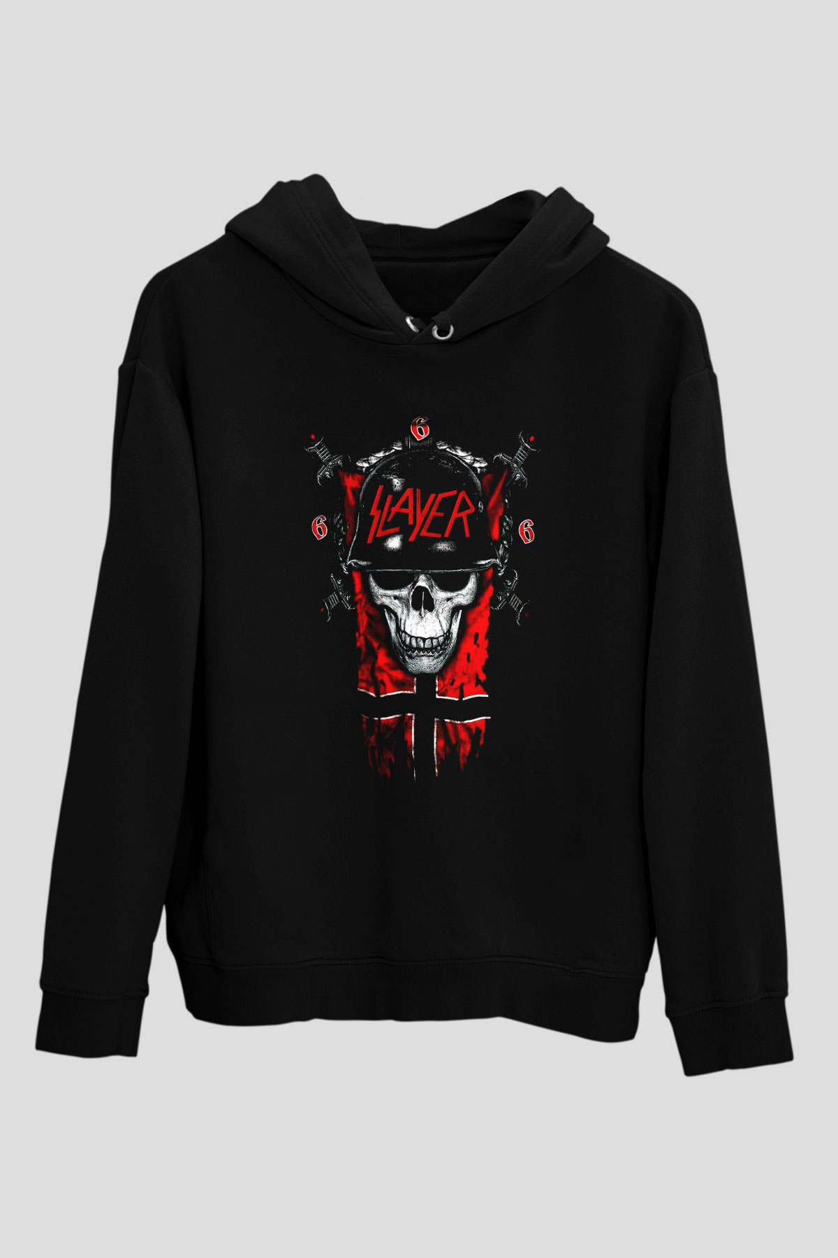 Slayer Siyah Unisex Kapşonlu Sweatshirt