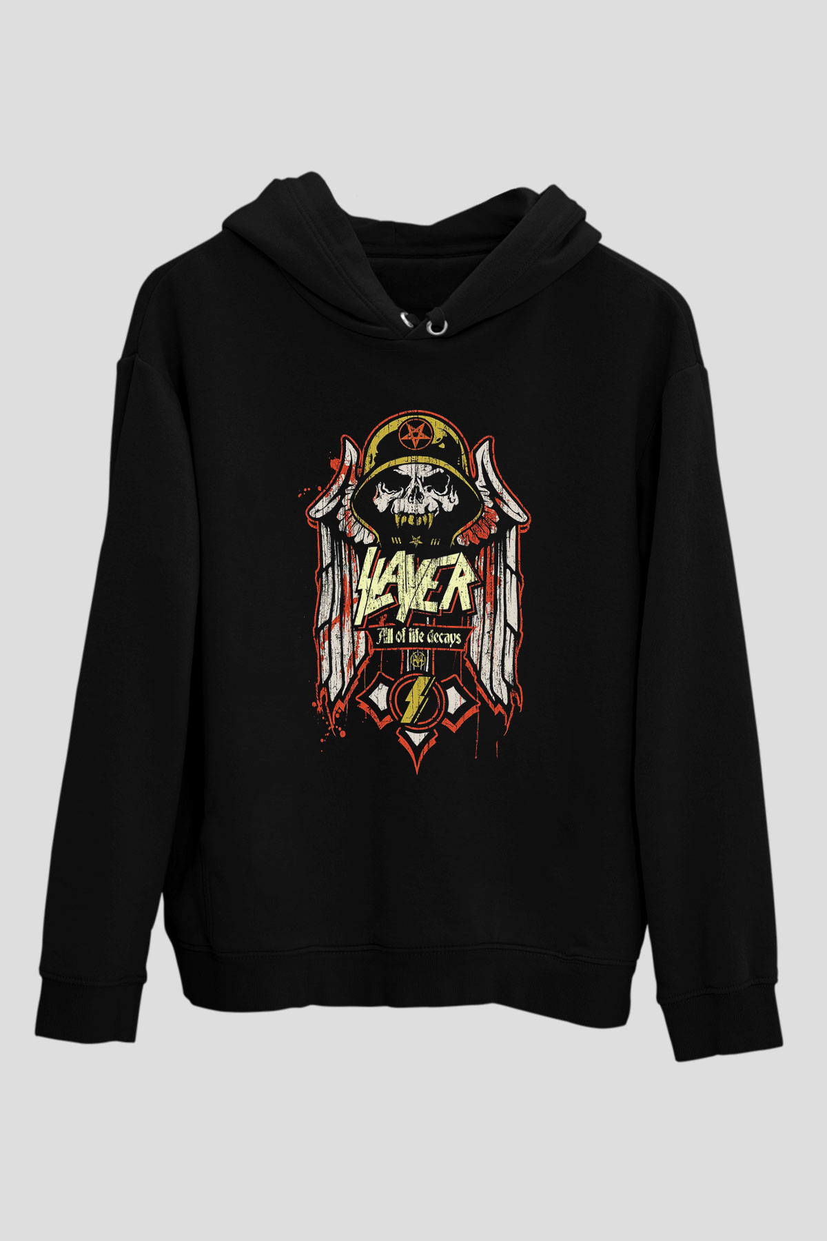 Slayer Siyah Unisex Kapşonlu Sweatshirt