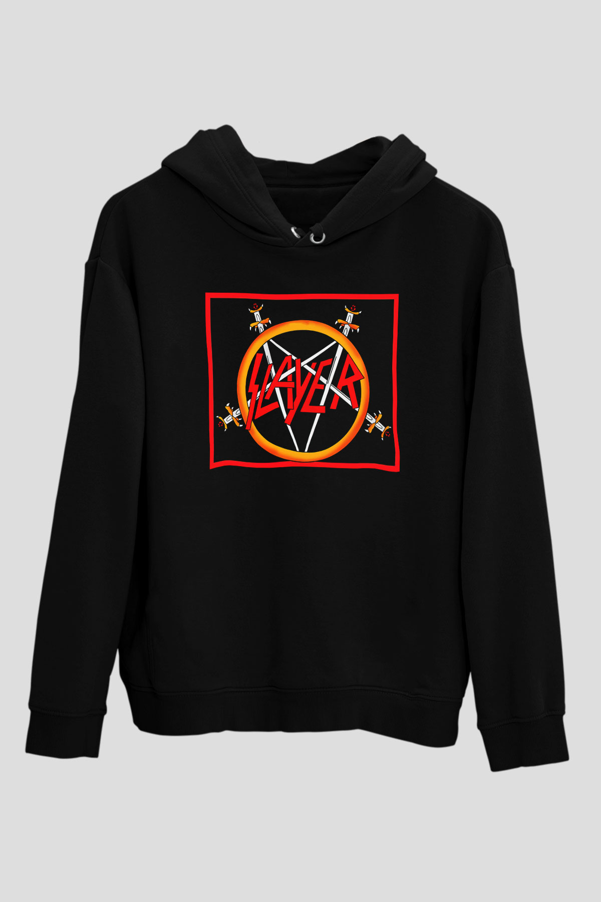 Slayer Siyah Unisex Kapşonlu Sweatshirt
