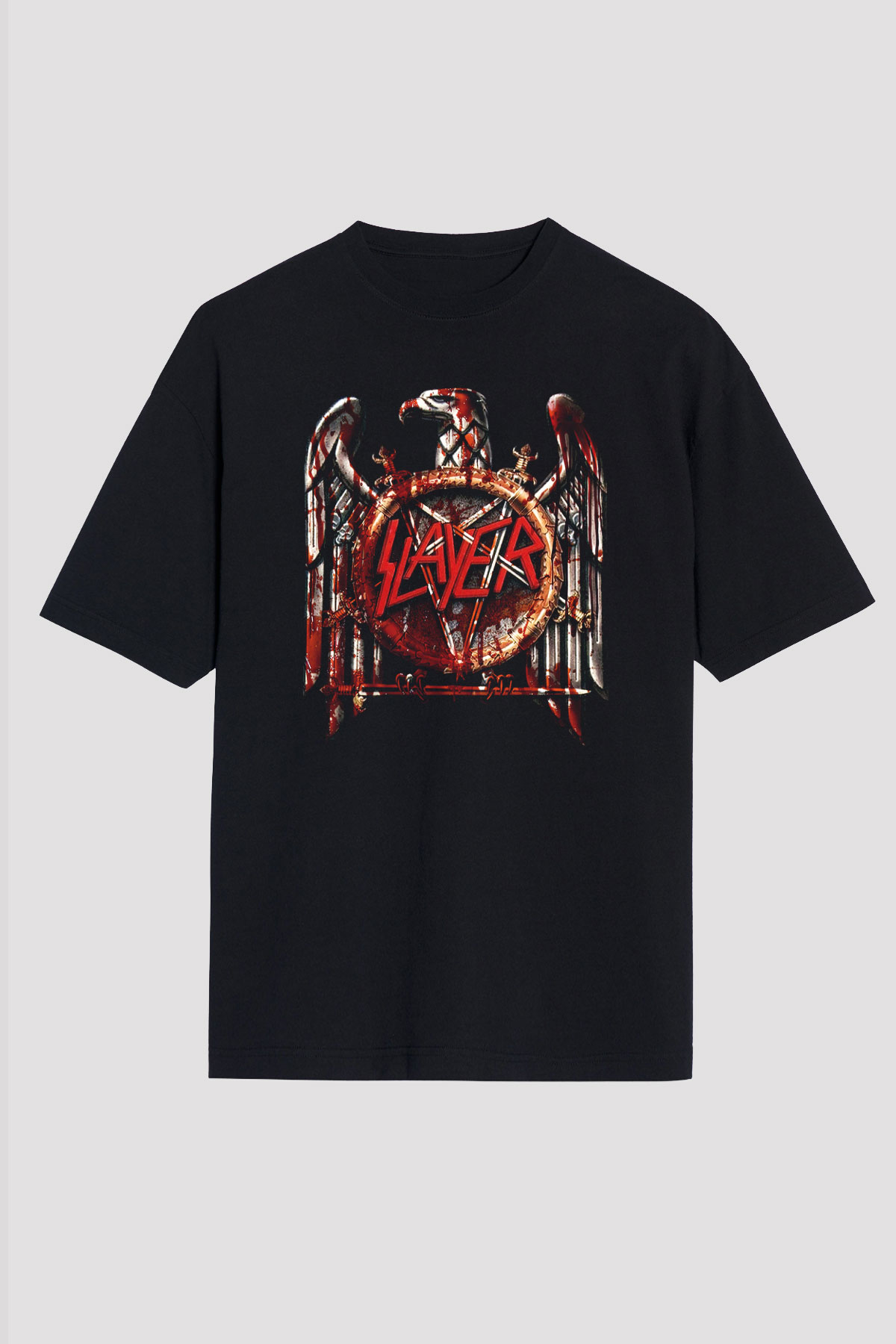 Slayer Siyah Unisex Oversize Tişört T-Shirt