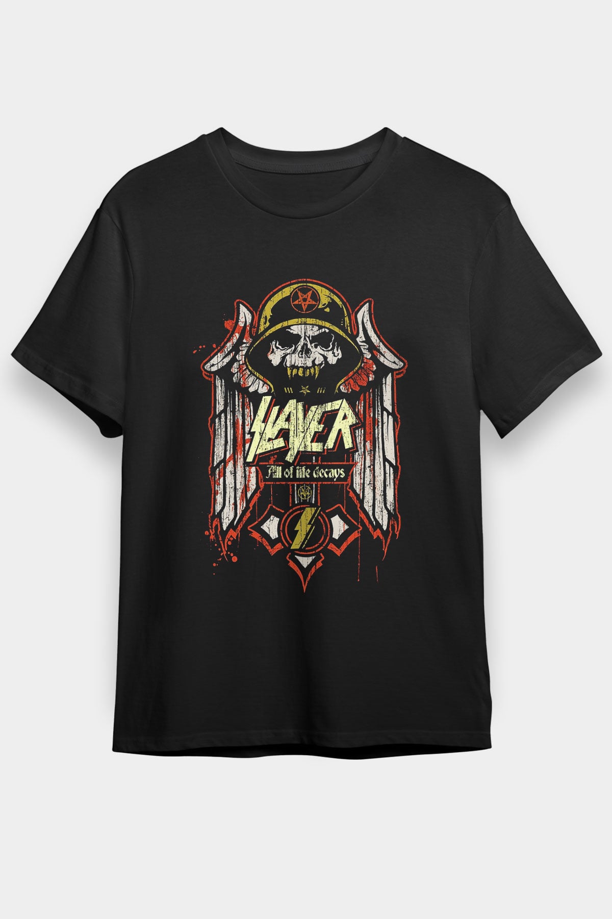 Slayer Siyah Unisex Tişört T-Shirt - Tişört Fabrikası