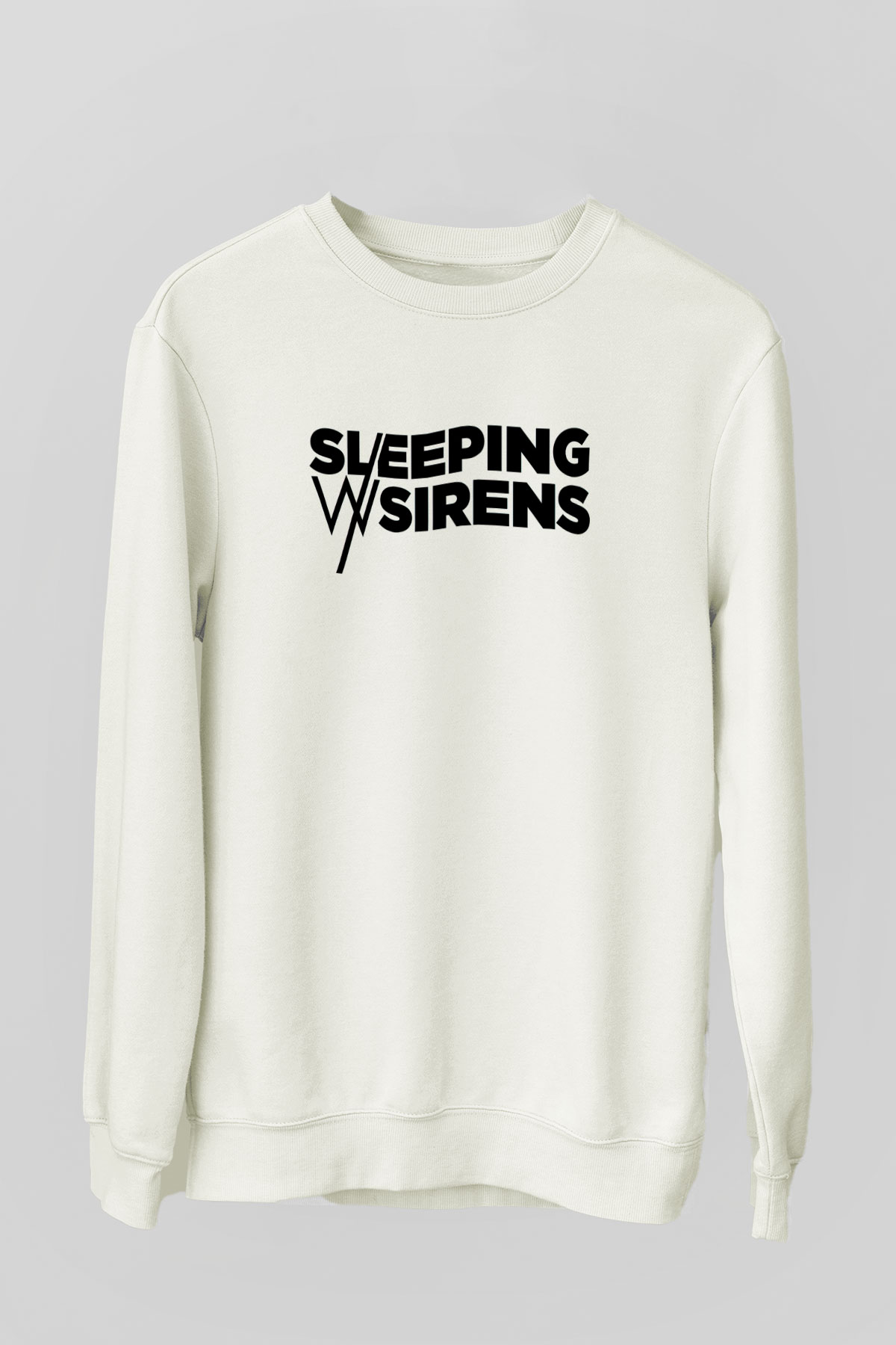 Sleeping with Sirens Beyaz Unisex Sweatshirt