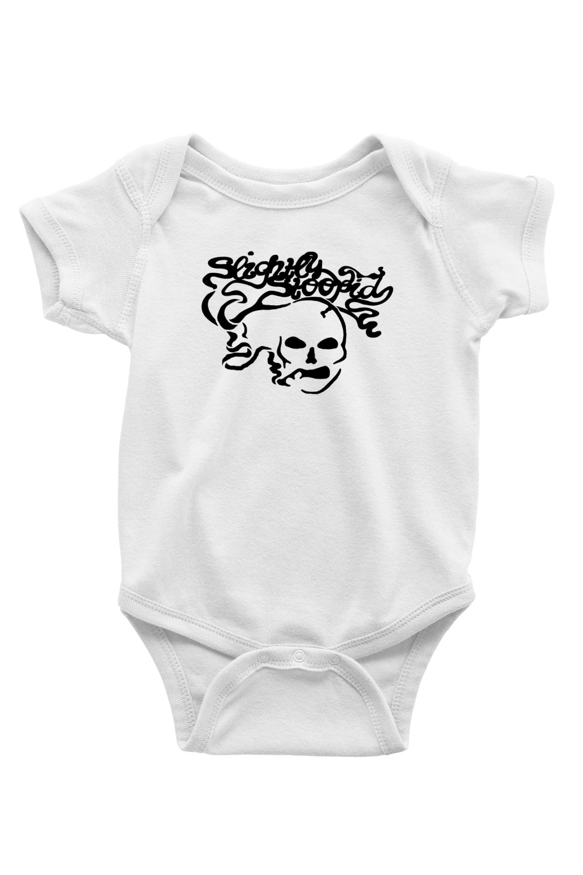 Slightly Stoopid Beyaz-Fabrikası Bebek Body - Zıbın