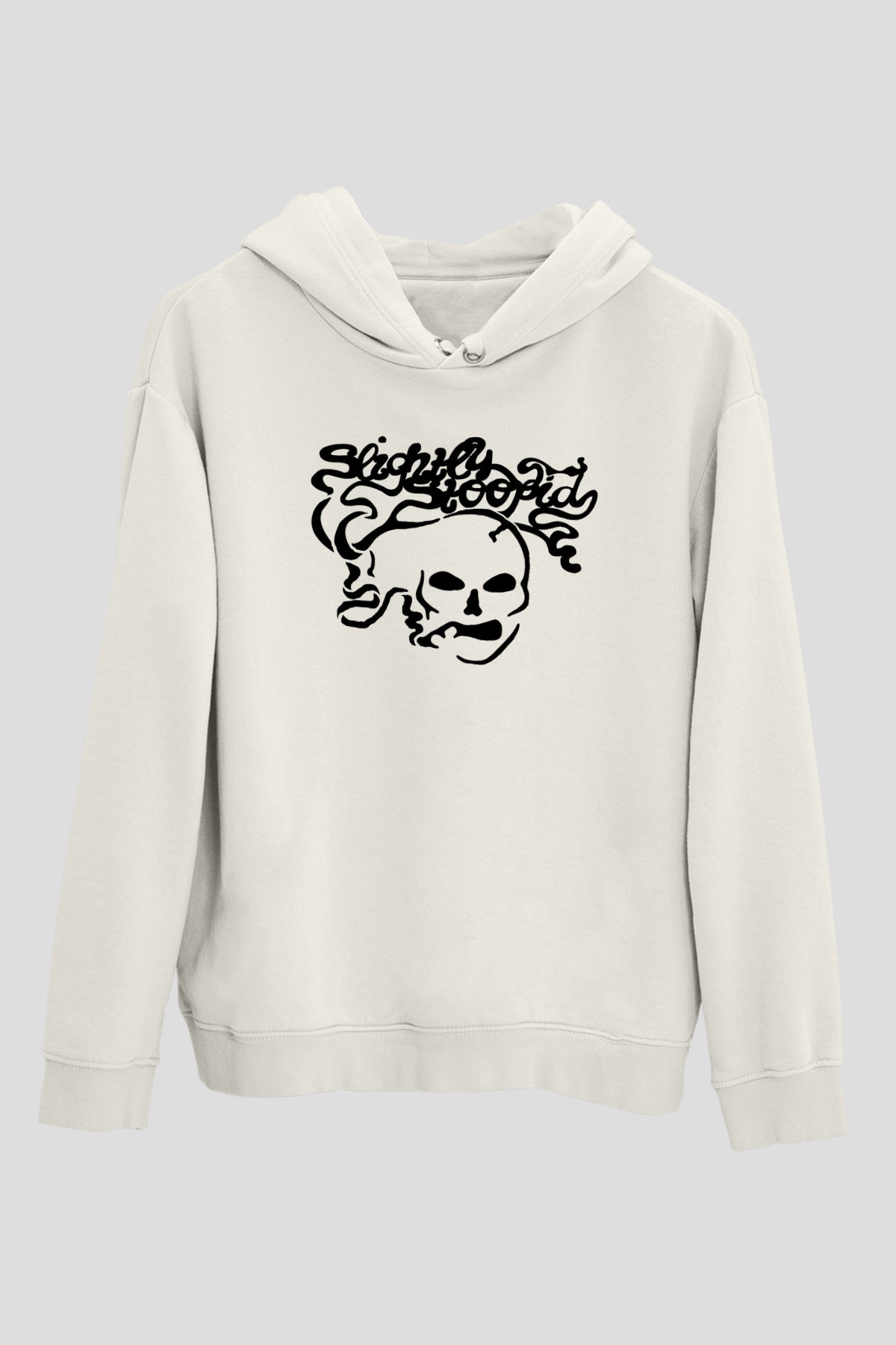 Slightly Stoopid Beyaz Unisex Kapüşonlu Sweatshirt