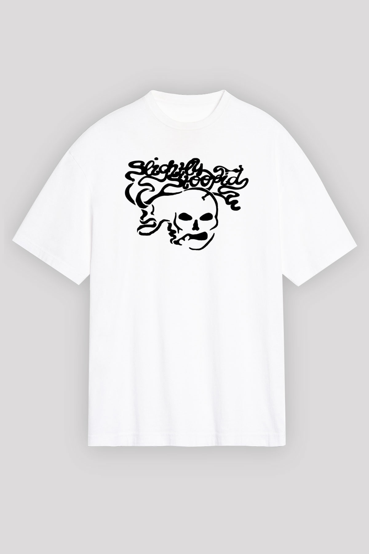 Slightly Stoopid Beyaz Unisex Tişört T-Shirt - Tişört Fabrikası