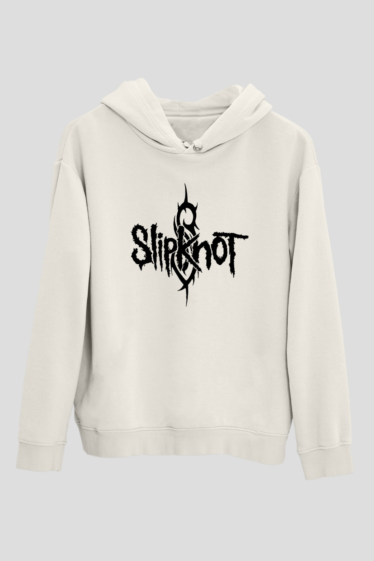 Slipknot Beyaz Unisex Kapşonlu Sweatshirt