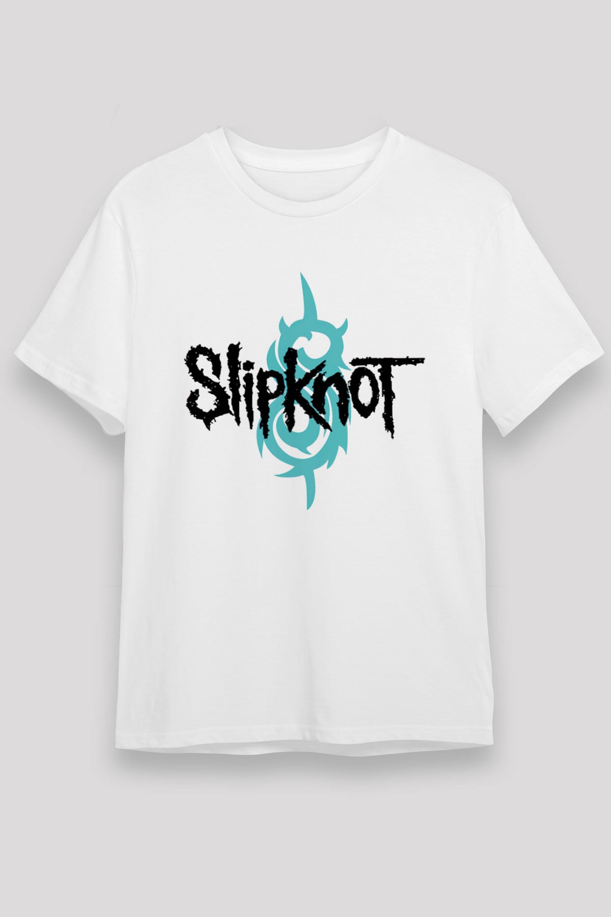 Slipknot Beyaz Unisex Tişört T-Shirt - Tişört Fabrikası