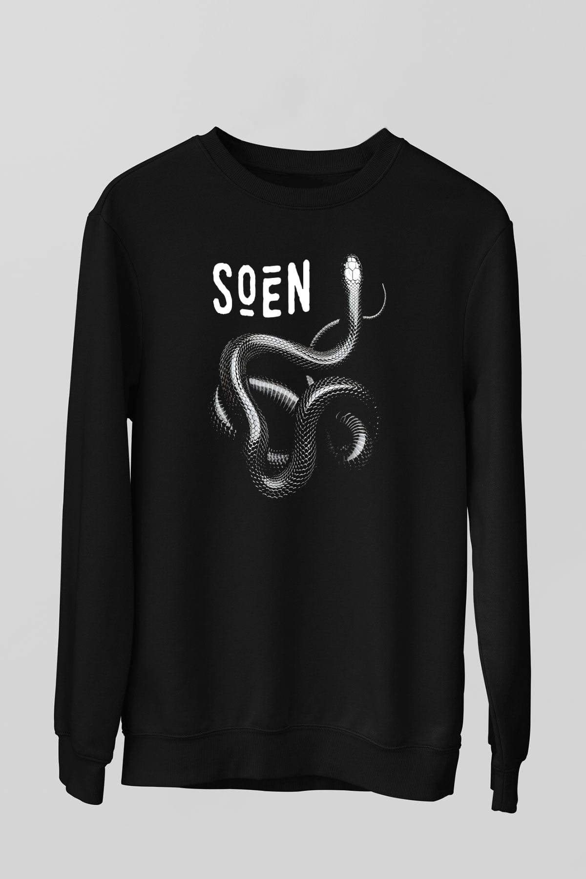 Slowdive Baskılı Unisex Siyah Sweatshirt