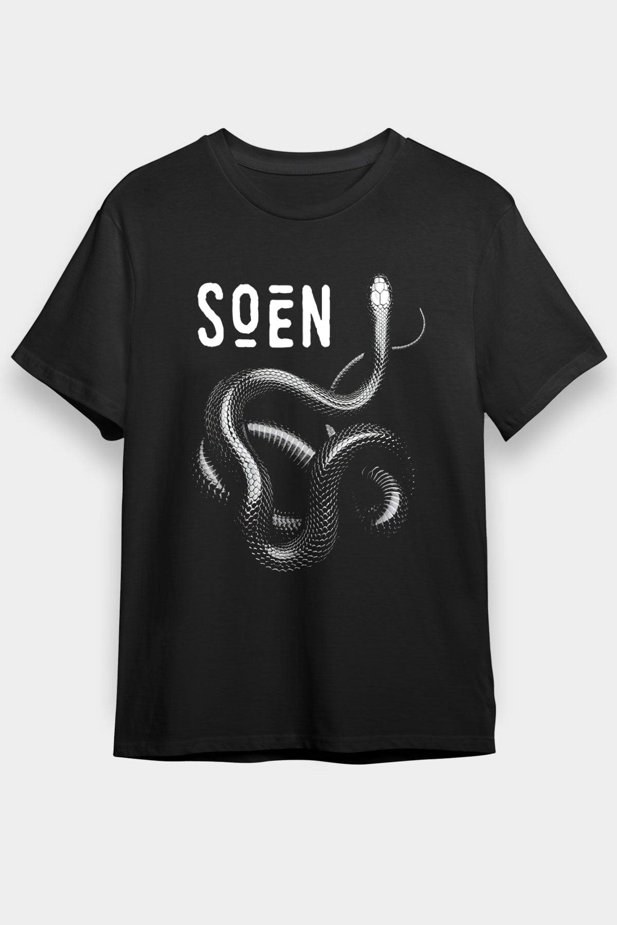 Slowdive Baskılı Unisex Siyah Tişört - Tshirt