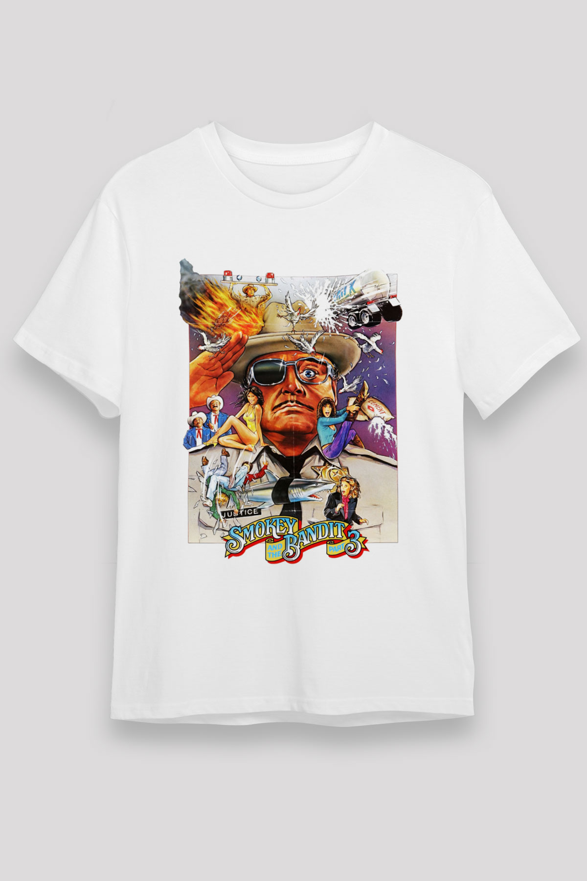 Smokey and the Bandit Beyaz Unisex Tişört