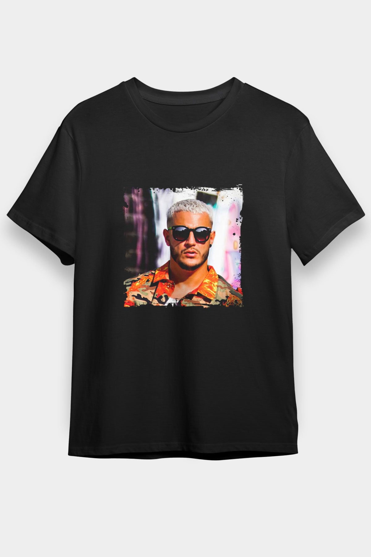 Snake Baskılı Unisex Siyah Tişört