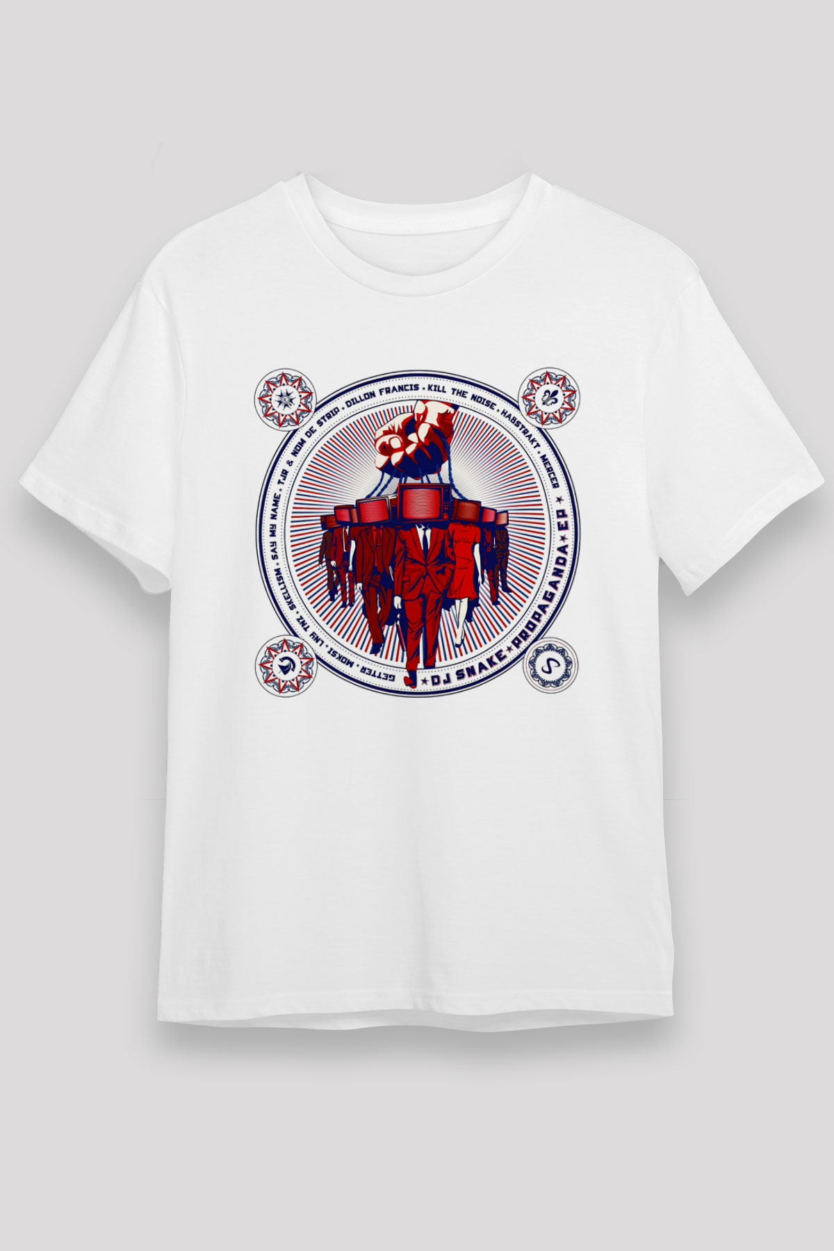 Snake Beyaz Unisex Tişört T-Shirt - TişörtFabrikası