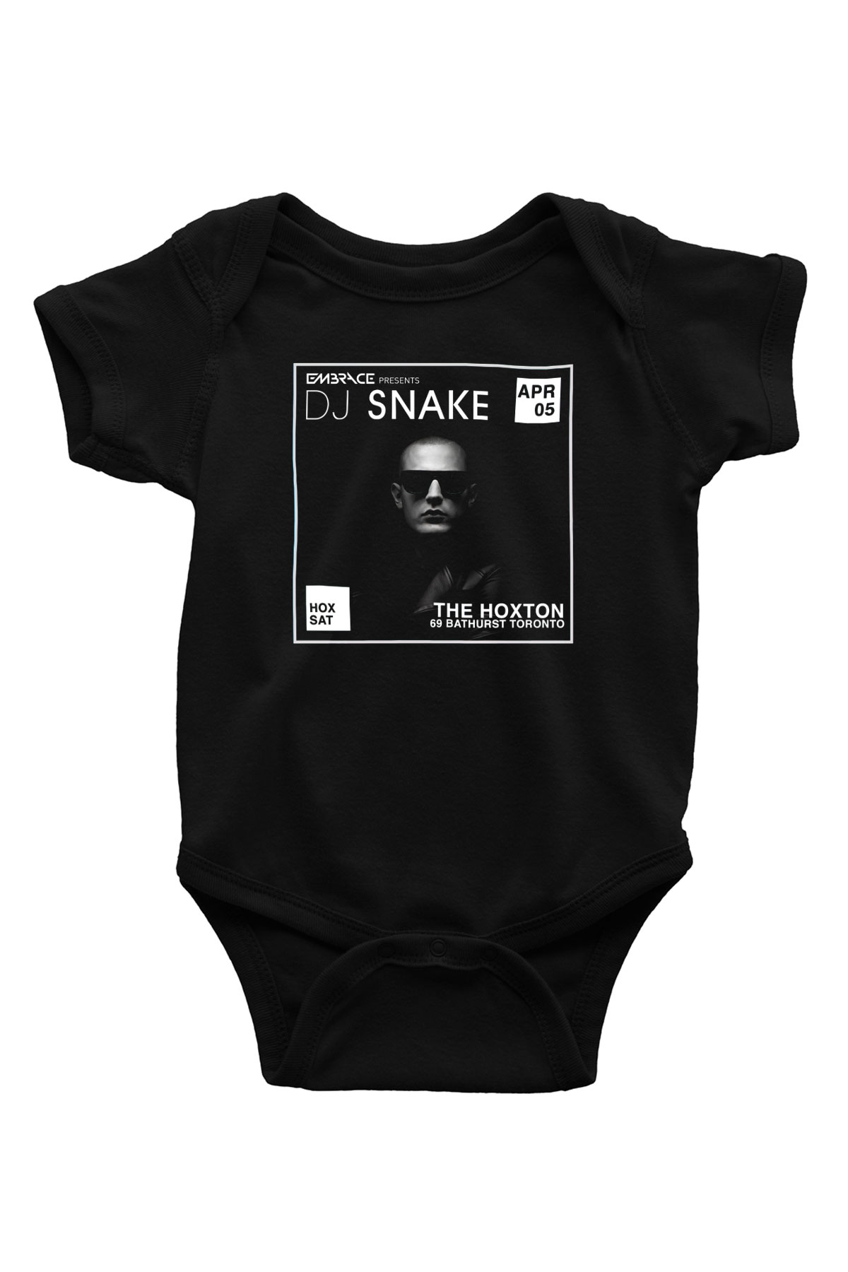 Snake Siyah Bebek Body - Zıbın