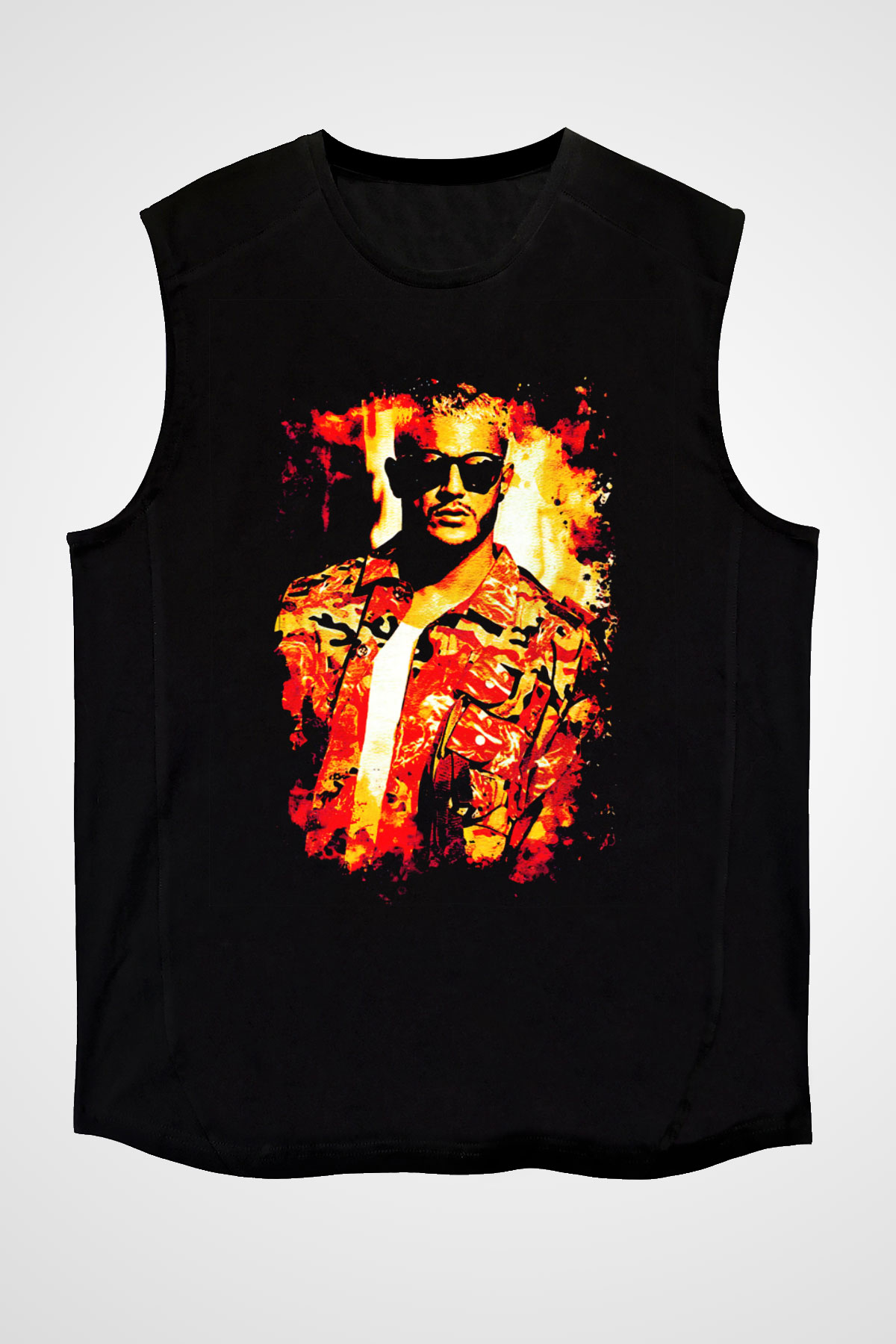 Snake Siyah Unisex Kolsuz Tişört