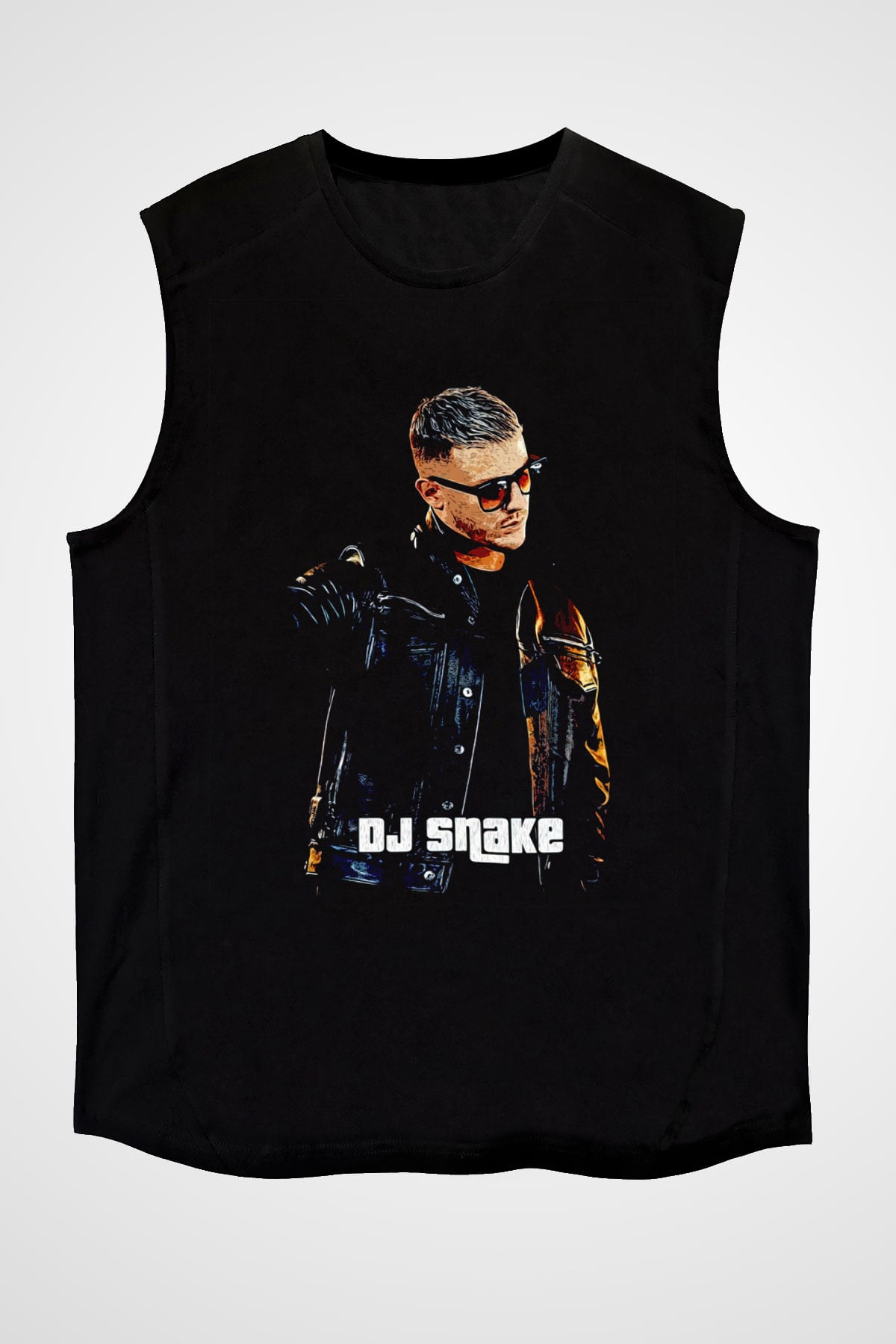 Snake Siyah Unisex Kolsuz Tişört