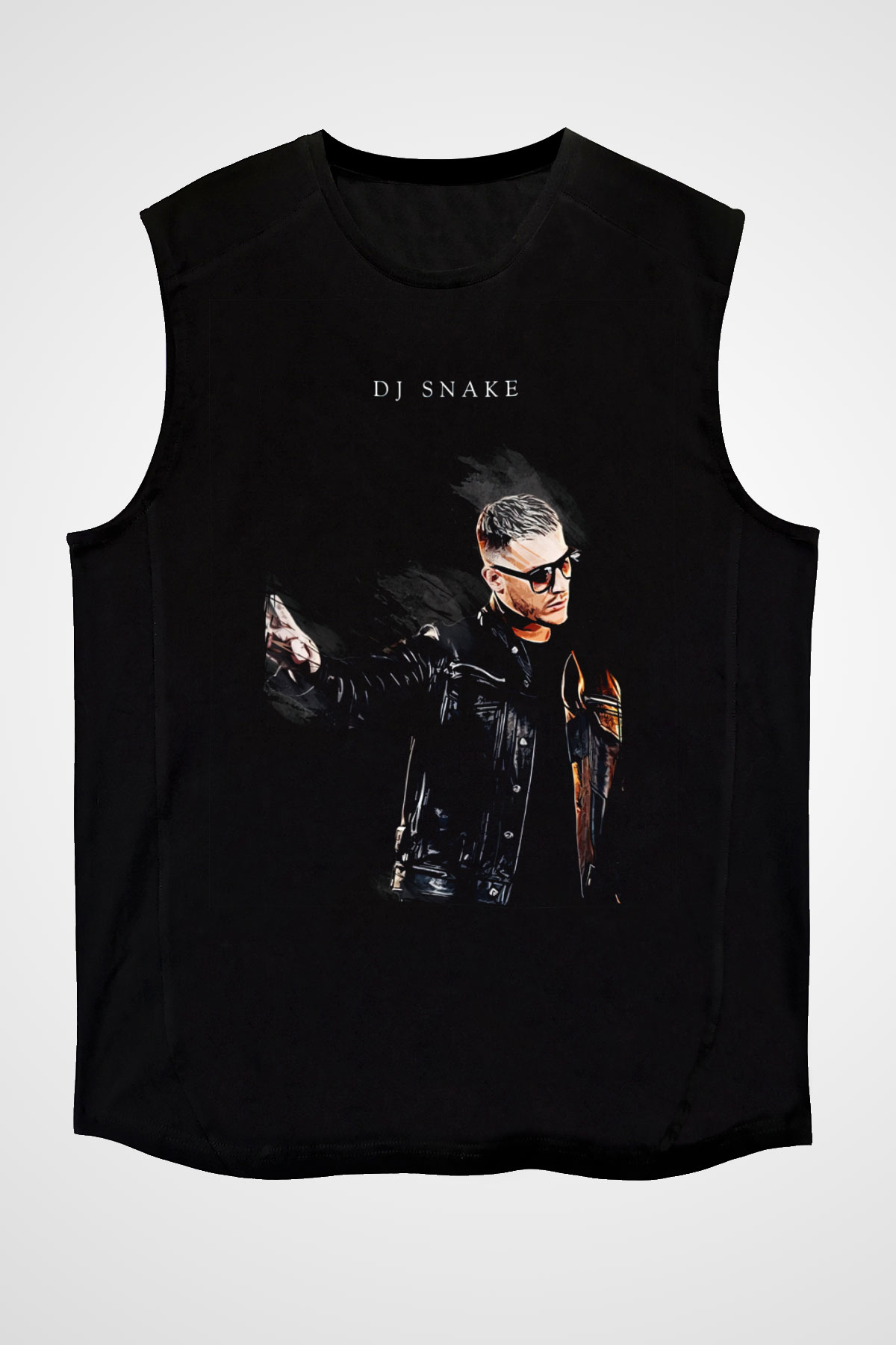 Snake Siyah Unisex Kolsuz Tişört