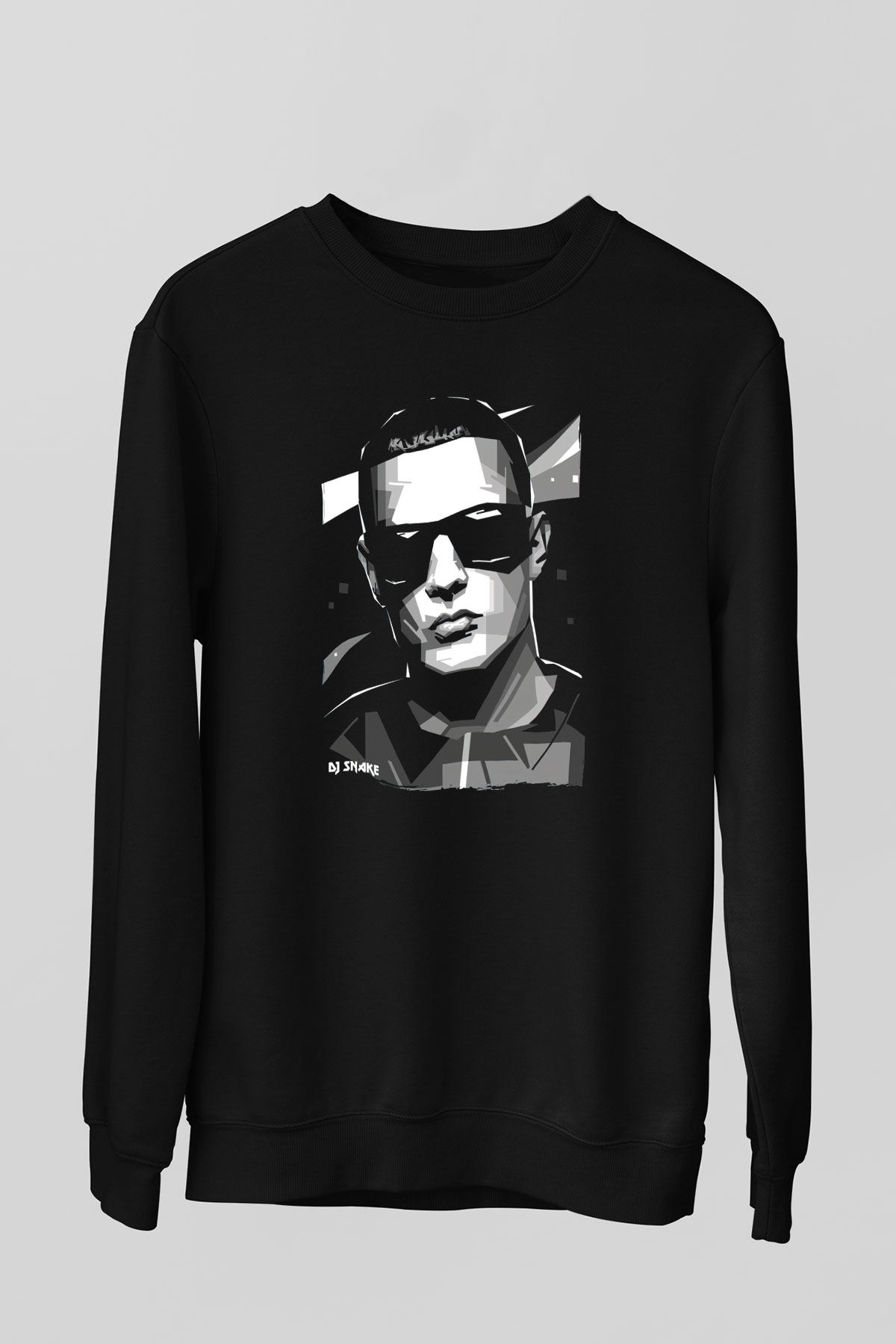Snake Siyah Unisex Sweatshirt