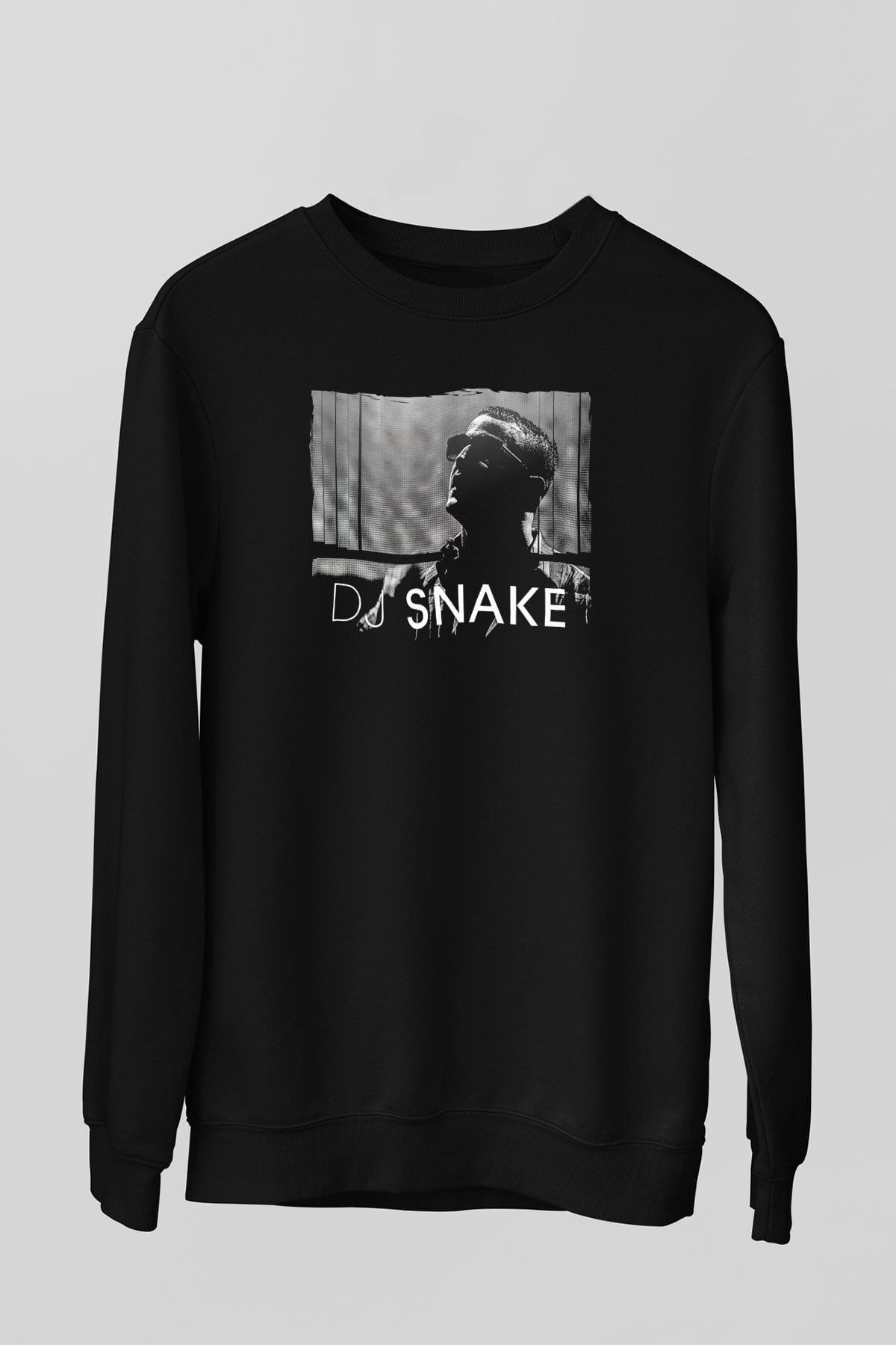 Snake Siyah Unisex Sweatshirt